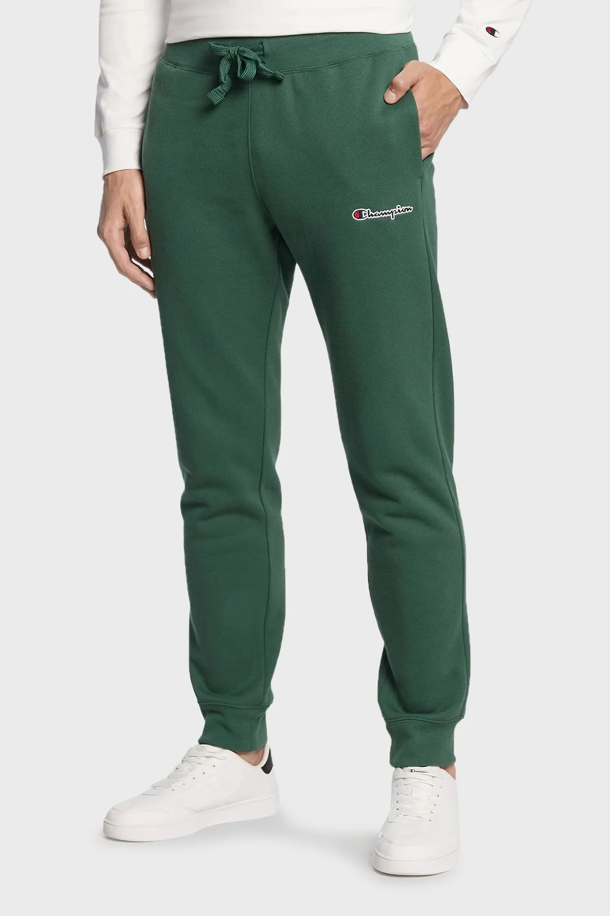 Champion Pamuklu Regular Fit Jogger Spor Erkek Pantolon 217867 TKGGS 568 HAKİ - 1