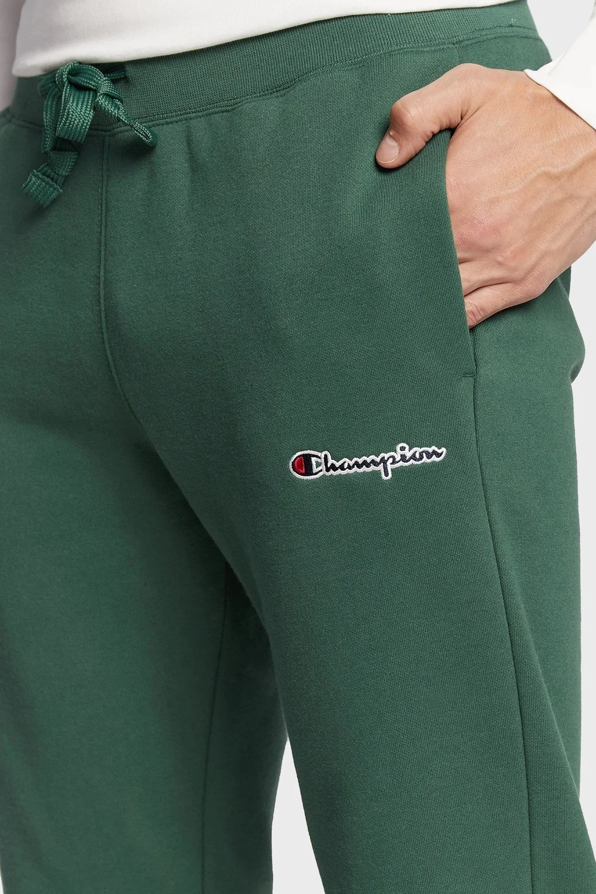 Champion Pamuklu Regular Fit Jogger Spor Erkek Pantolon 217867 TKGGS 568 HAKİ - 4