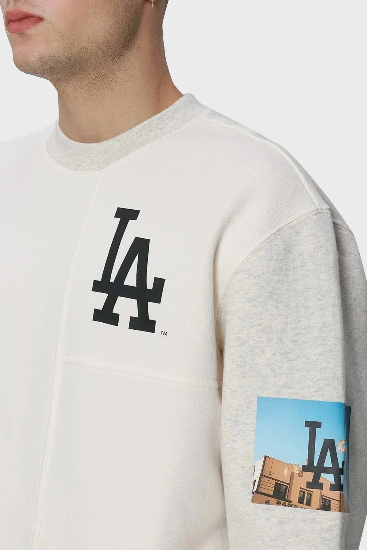 Champion Pamuklu Relaxed Fit İçi Polarlı Bisiklet Yaka Erkek Sweat 219264 WSW/OHMM WW034 BEJ - 4