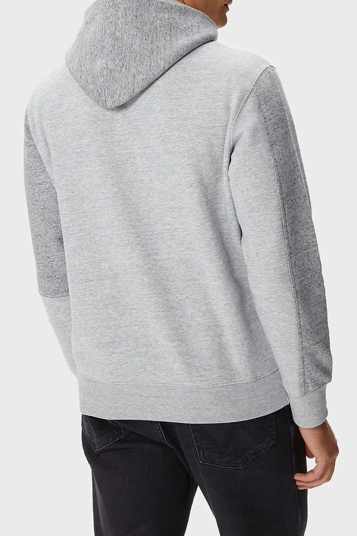 Champion Pamuklu Relaxed Fit İçi Polarlı Kapüşonlu Erkek Sweat 219263 NOXM/GRLTM EM021 Gri - 3