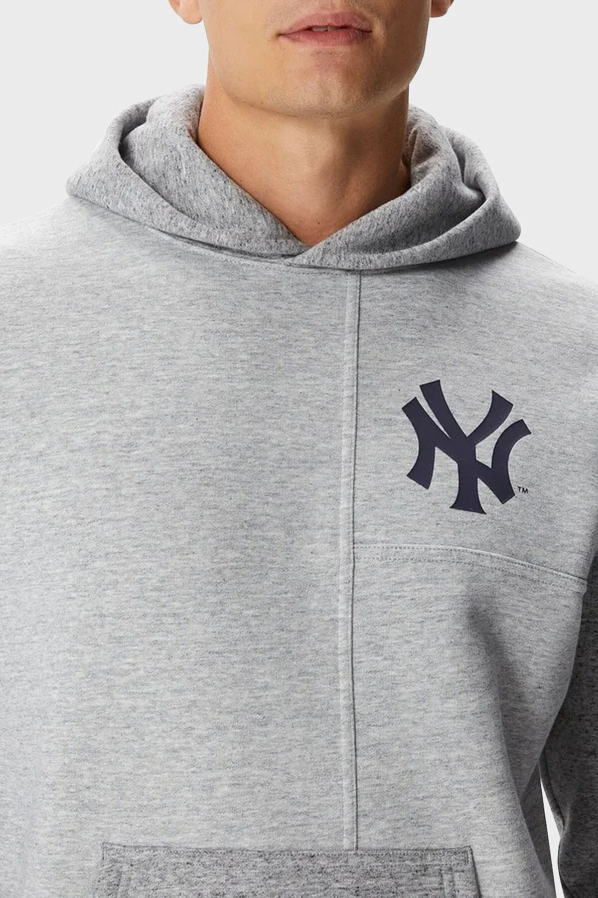 Champion Pamuklu Relaxed Fit İçi Polarlı Kapüşonlu Erkek Sweat 219263 NOXM/GRLTM EM021 Gri - 4