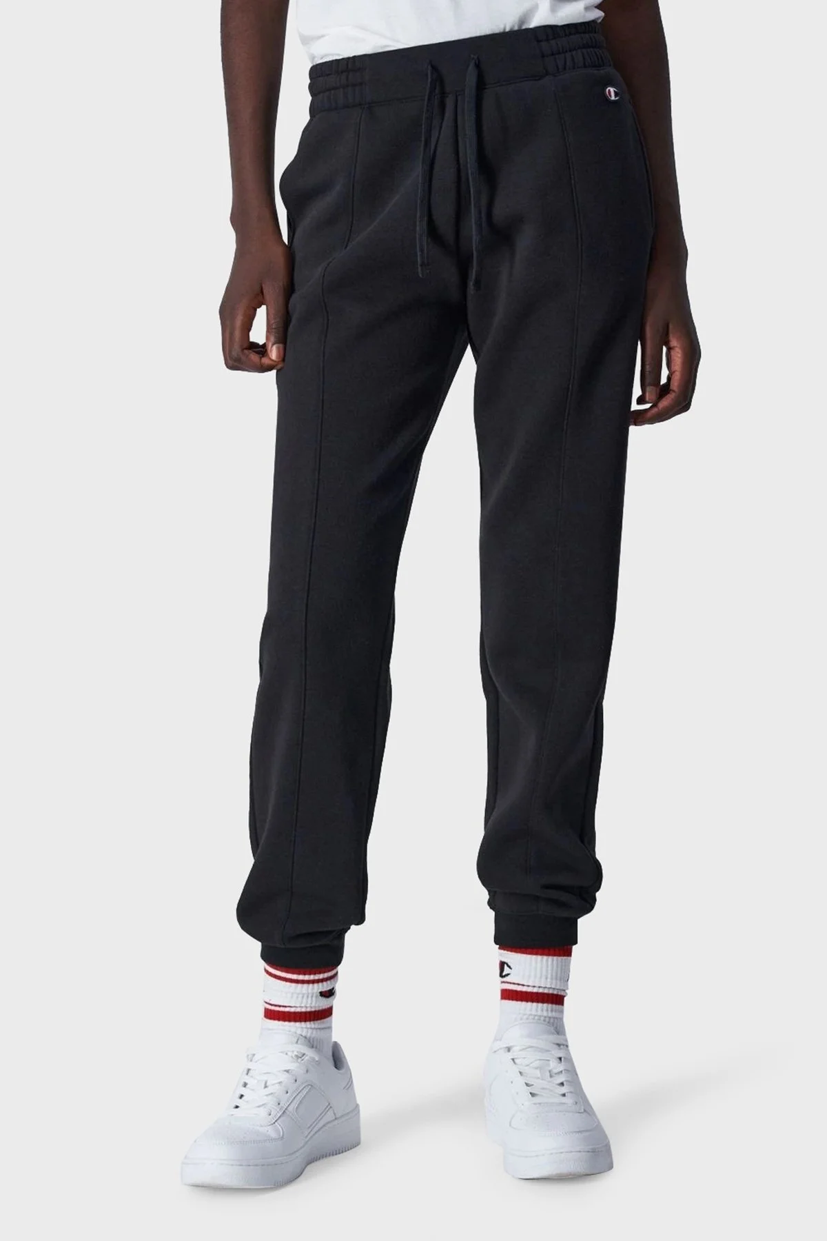 Champion Relaxed Fit İçi Polarlı Jogger Spor Bayan Pantolon 116611 NBK KK001 SİYAH - 2