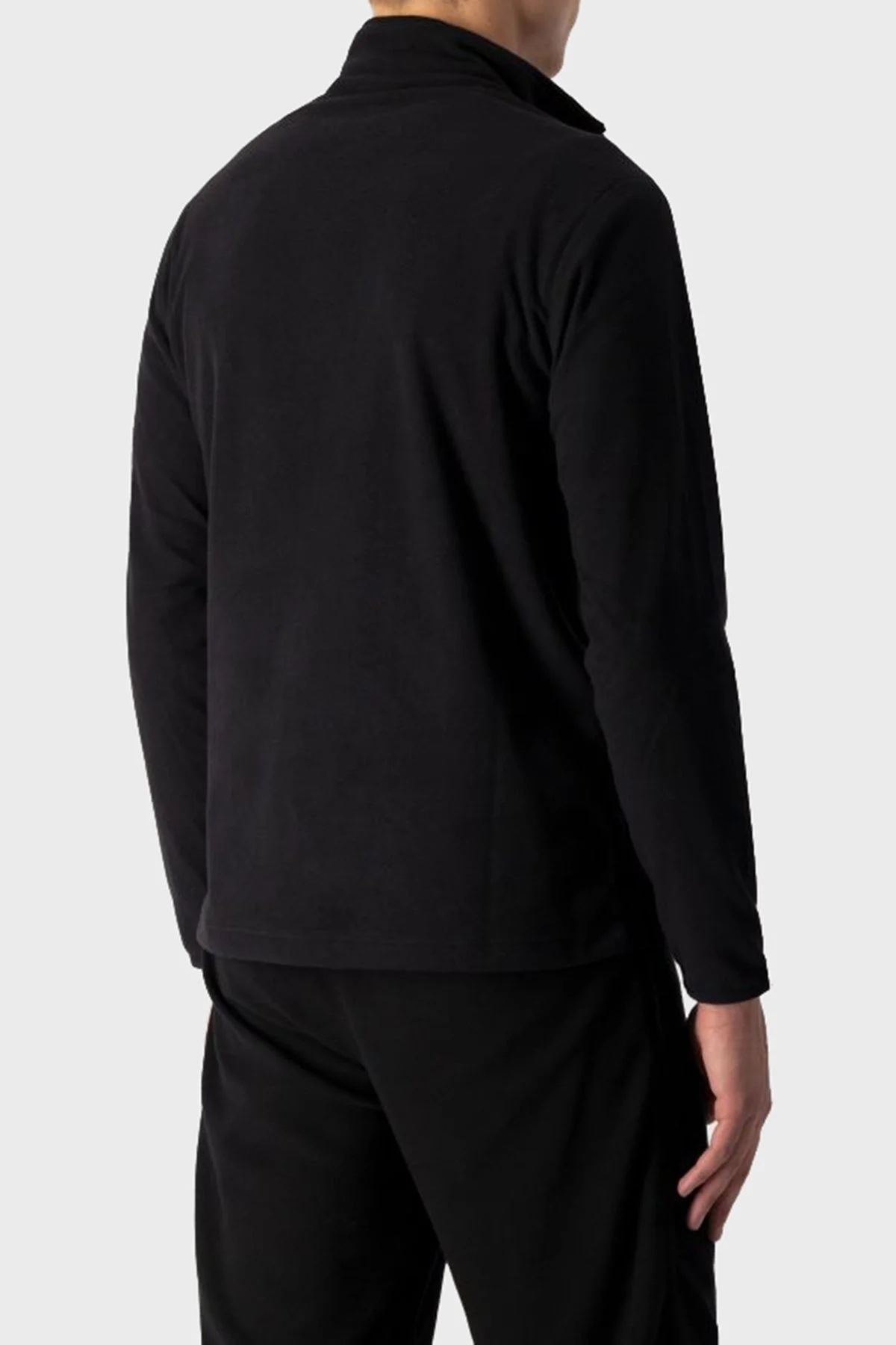 Champion Yarım Fermuarlı Yumuşak Dokuma Mikro Polar Erkek Sweat 216695 NBK KK001 SİYAH - 2