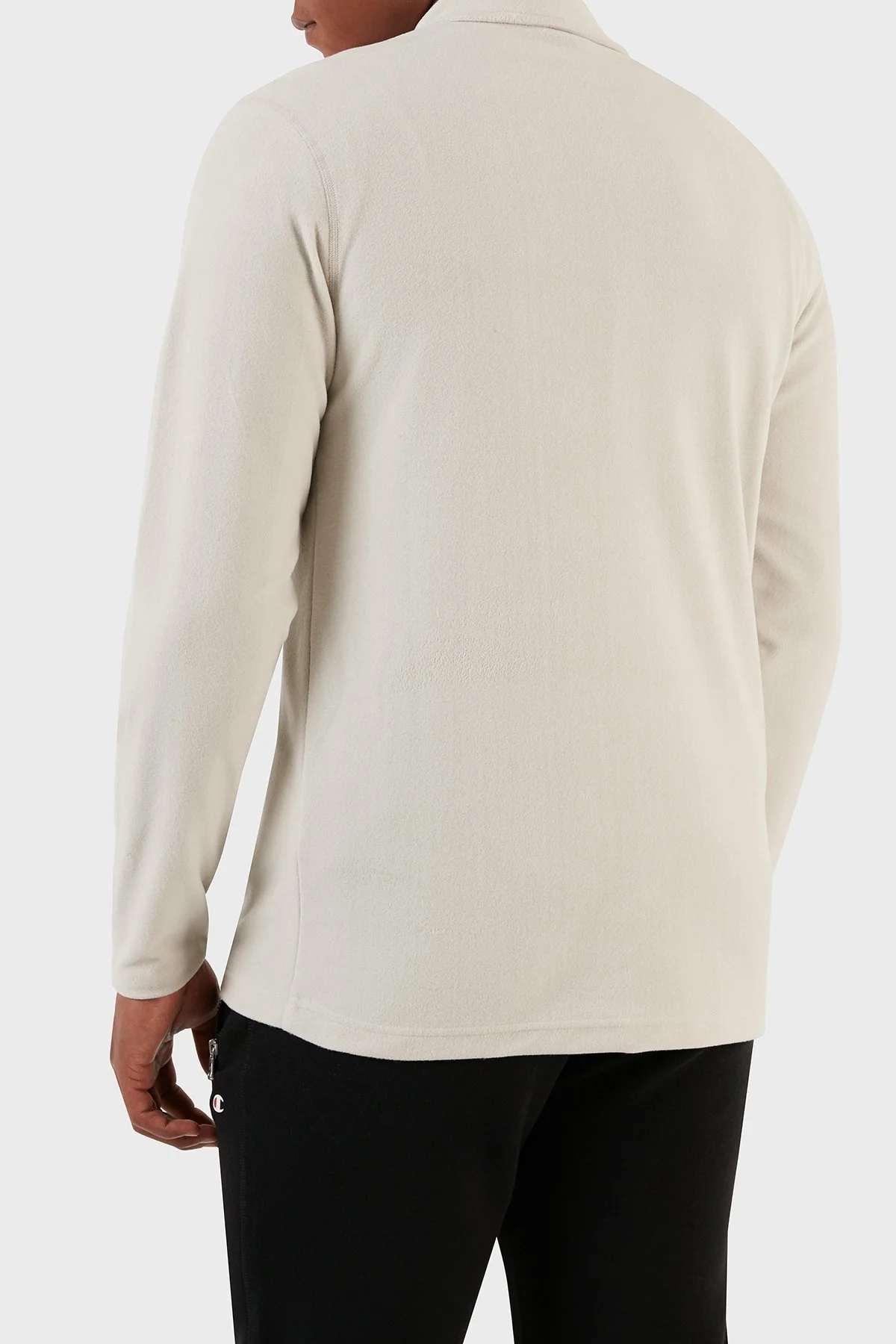 Champion Yarım Fermuarlı Yumuşak Dokuma Mikro Polar Erkek Sweat 216695 SVL ES057 BEJ - 5