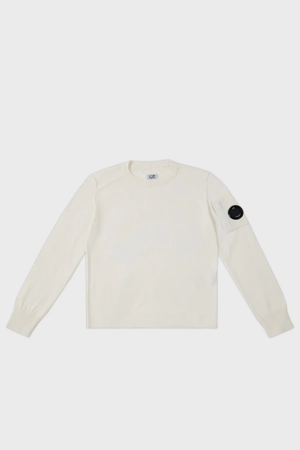 C.P. Company Pamuklu Bisiklet Yaka Çocuk Kazak 10CKKN036 004037A 103 EKRU - 6