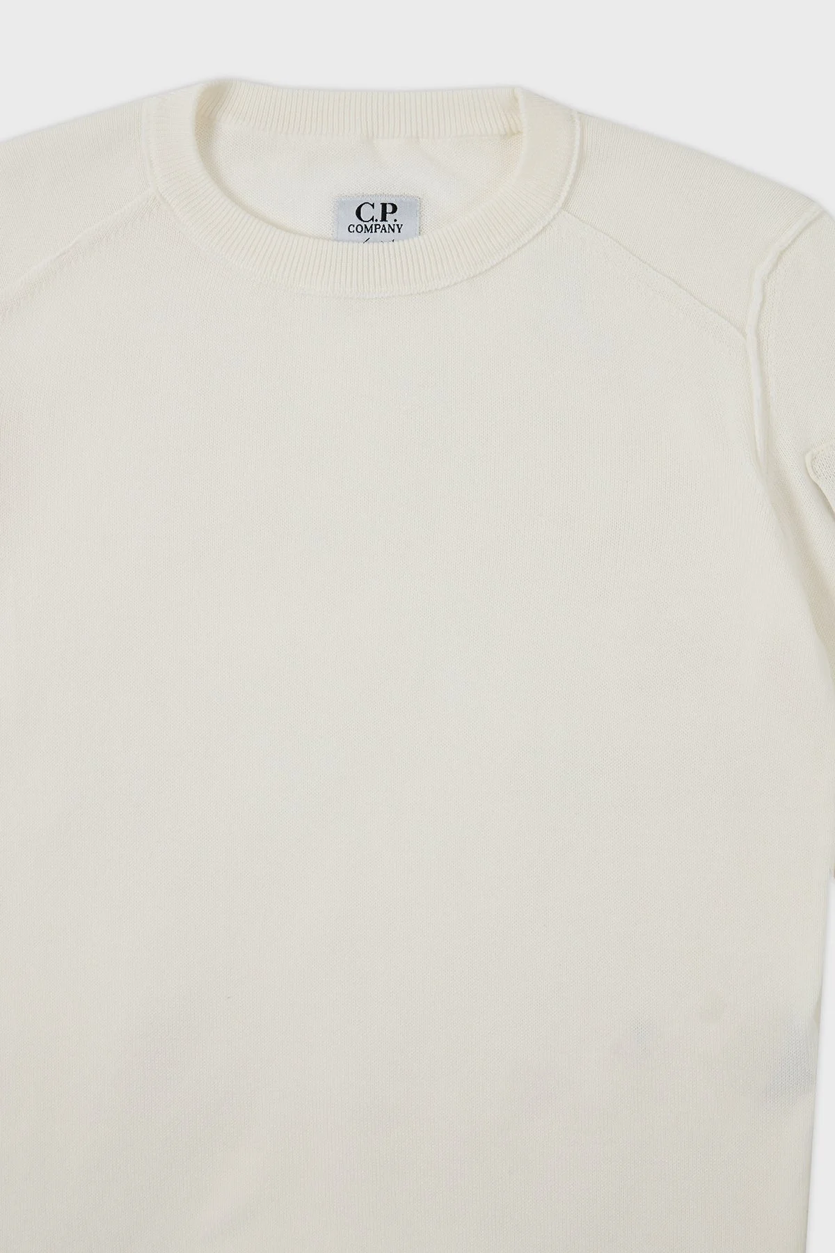 C.P. Company Pamuklu Bisiklet Yaka Çocuk Kazak 10CKKN036 004037A 103 EKRU - 7