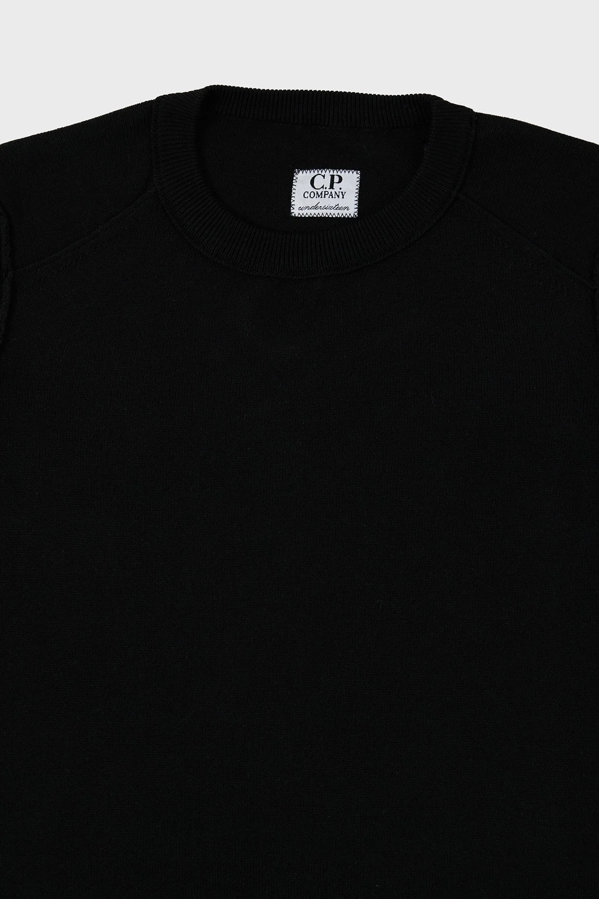 C.P. Company Pamuklu Bisiklet Yaka Çocuk Kazak 10CKKN036 004037A 999 SİYAH - 6