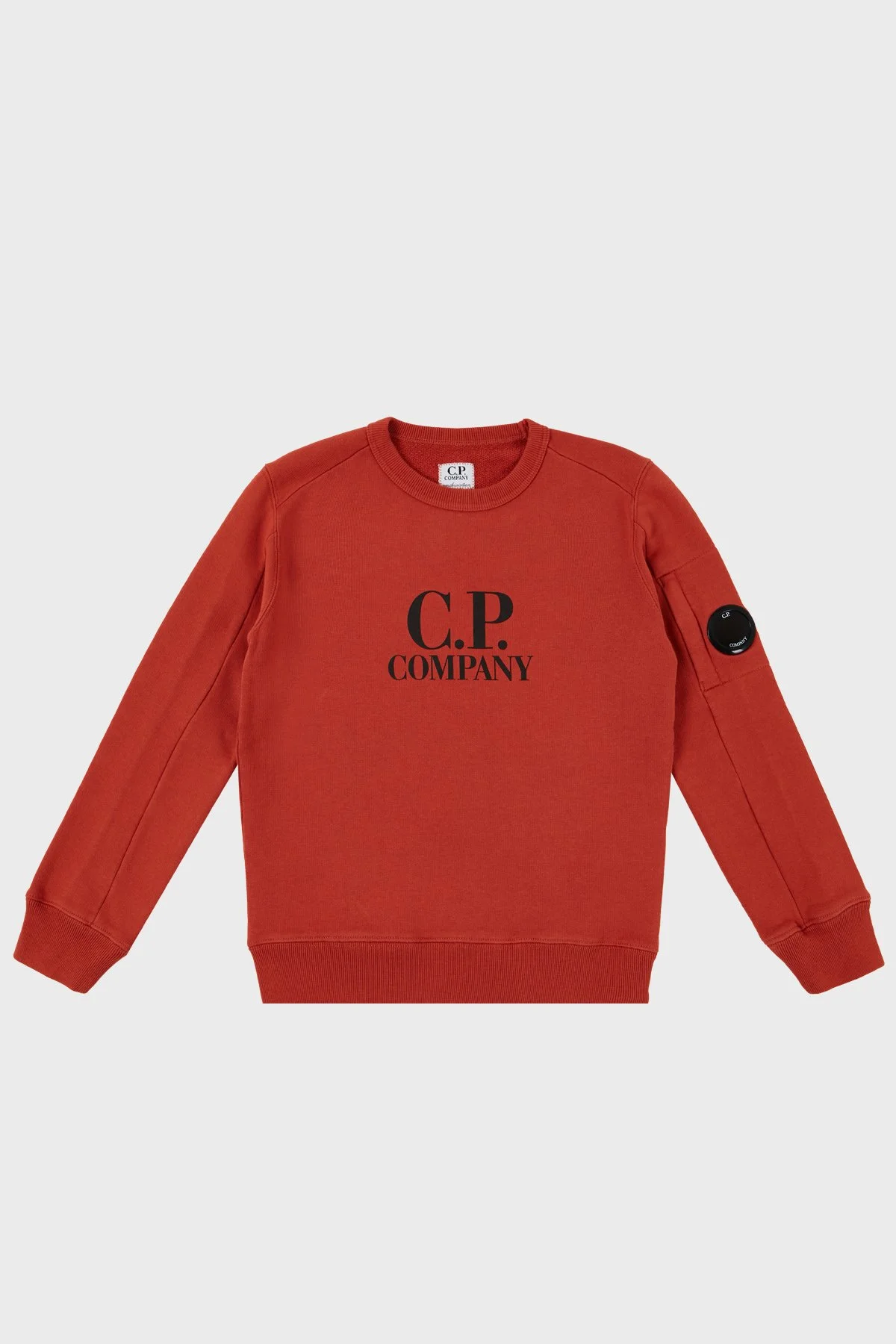 C.P. Company Pamuklu Bisiklet Yaka Çocuk Sweat 10CKSS058 003569W 468 Tarçın - 1
