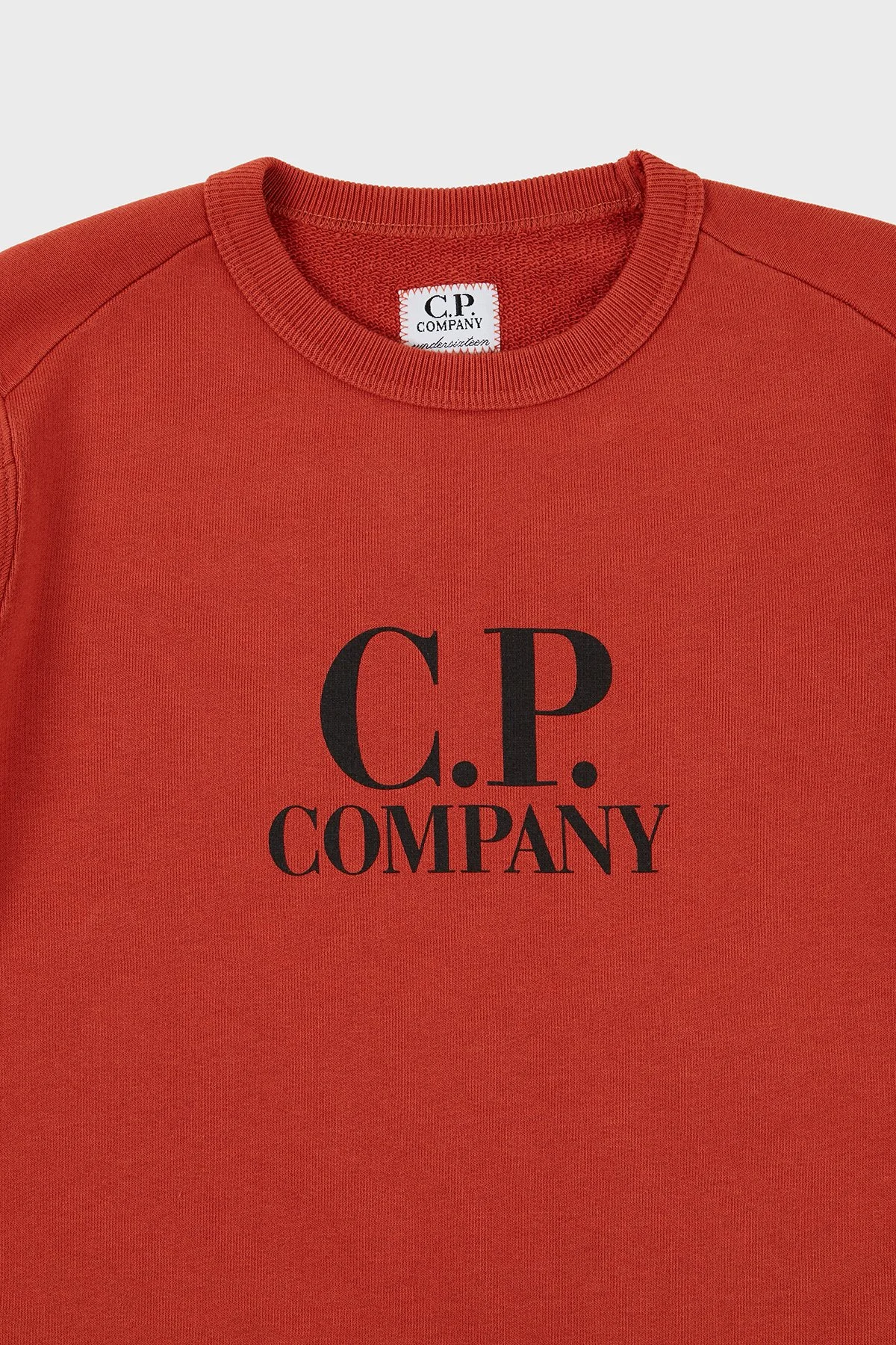 C.P. Company Pamuklu Bisiklet Yaka Çocuk Sweat 10CKSS058 003569W 468 Tarçın - 2
