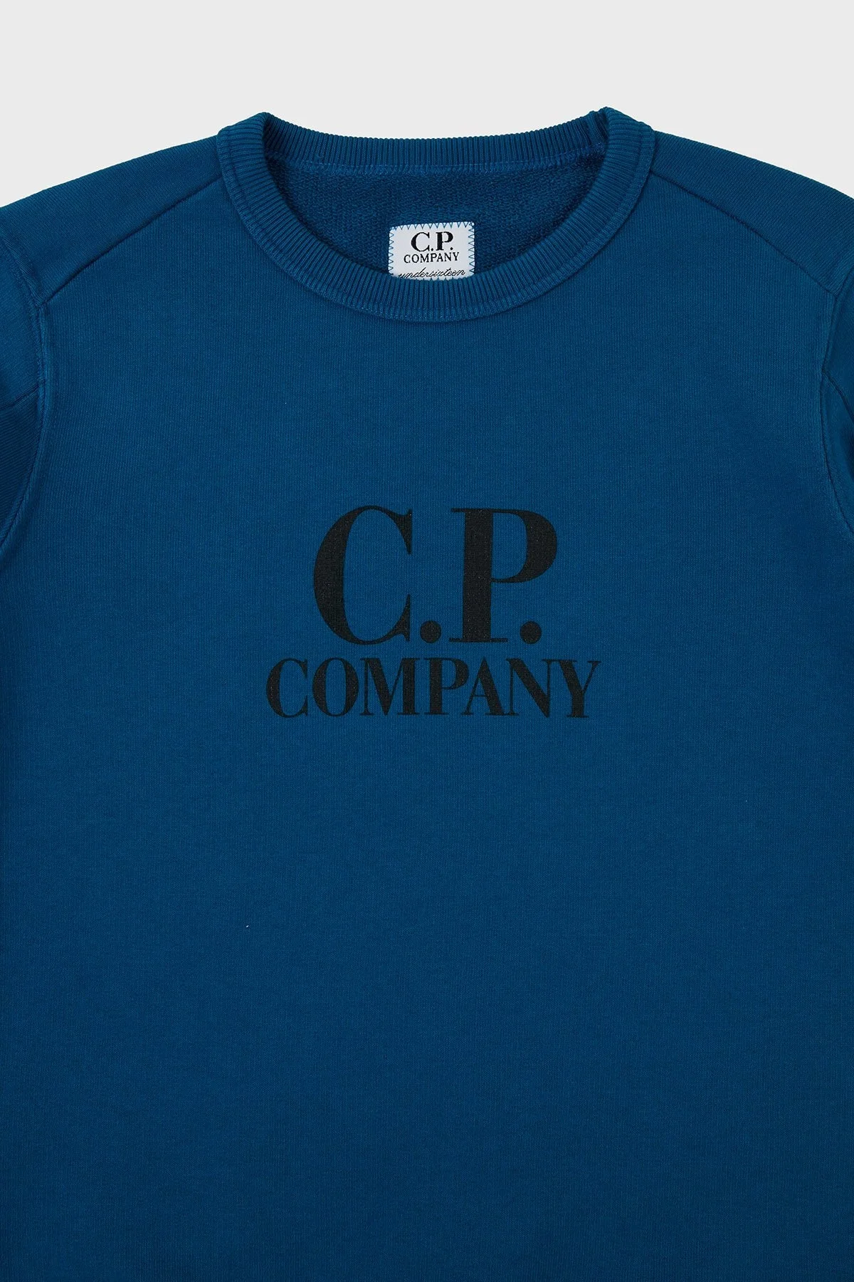 C.P. Company Pamuklu Bisiklet Yaka Çocuk Sweat 10CKSS058 003569W 870 SAKS - 2
