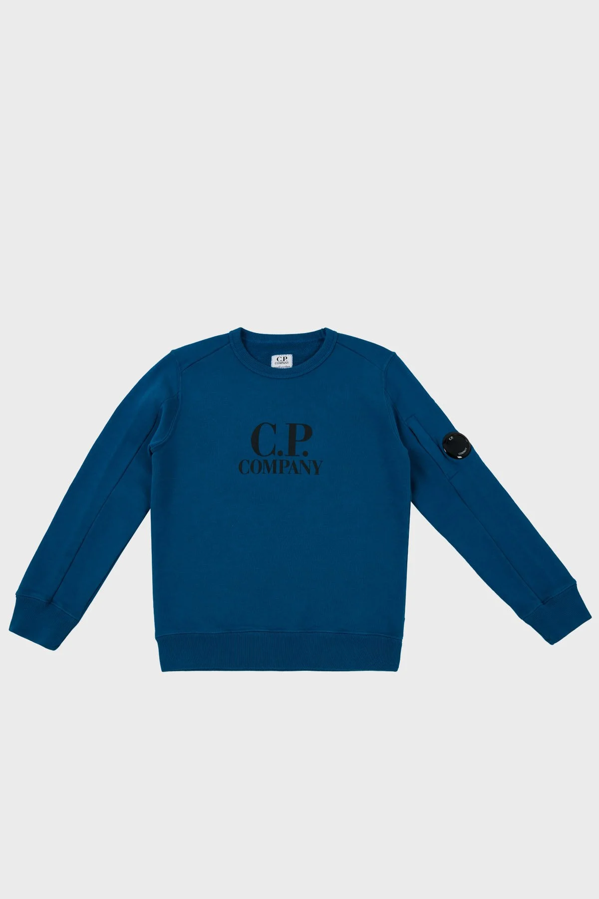 C.P. Company Pamuklu Bisiklet Yaka Çocuk Sweat 10CKSS058 003569W 870 SAKS - 1