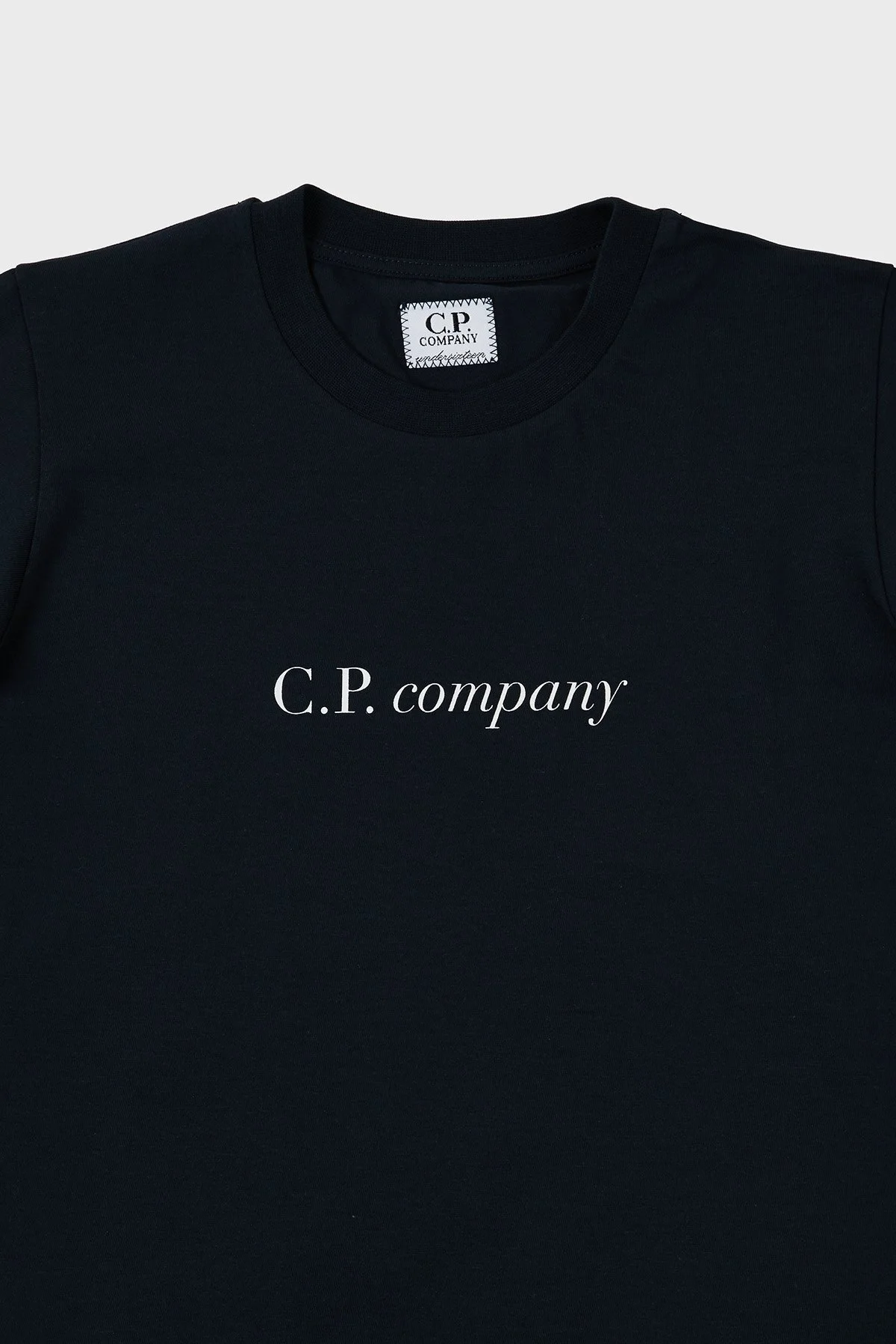 C.P. Company Pamuklu Bisiklet Yaka Çocuk T Shirt 10CKTS048 005792W 888 LACİVERT - 6