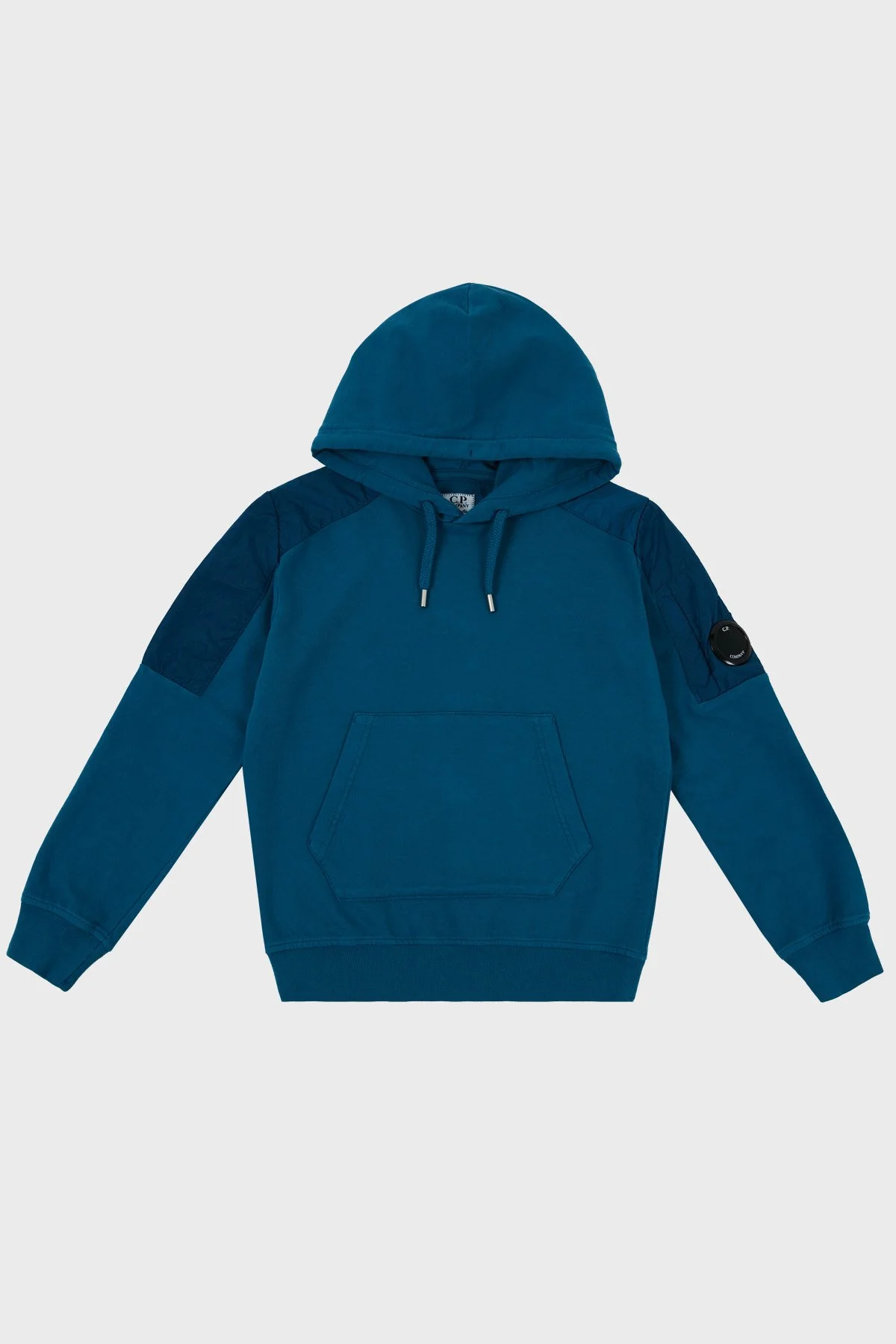 C.P. Company Pamuklu Kapüşonlu Çocuk Sweat 10CKSS027 002246M 870 PETROL - 1