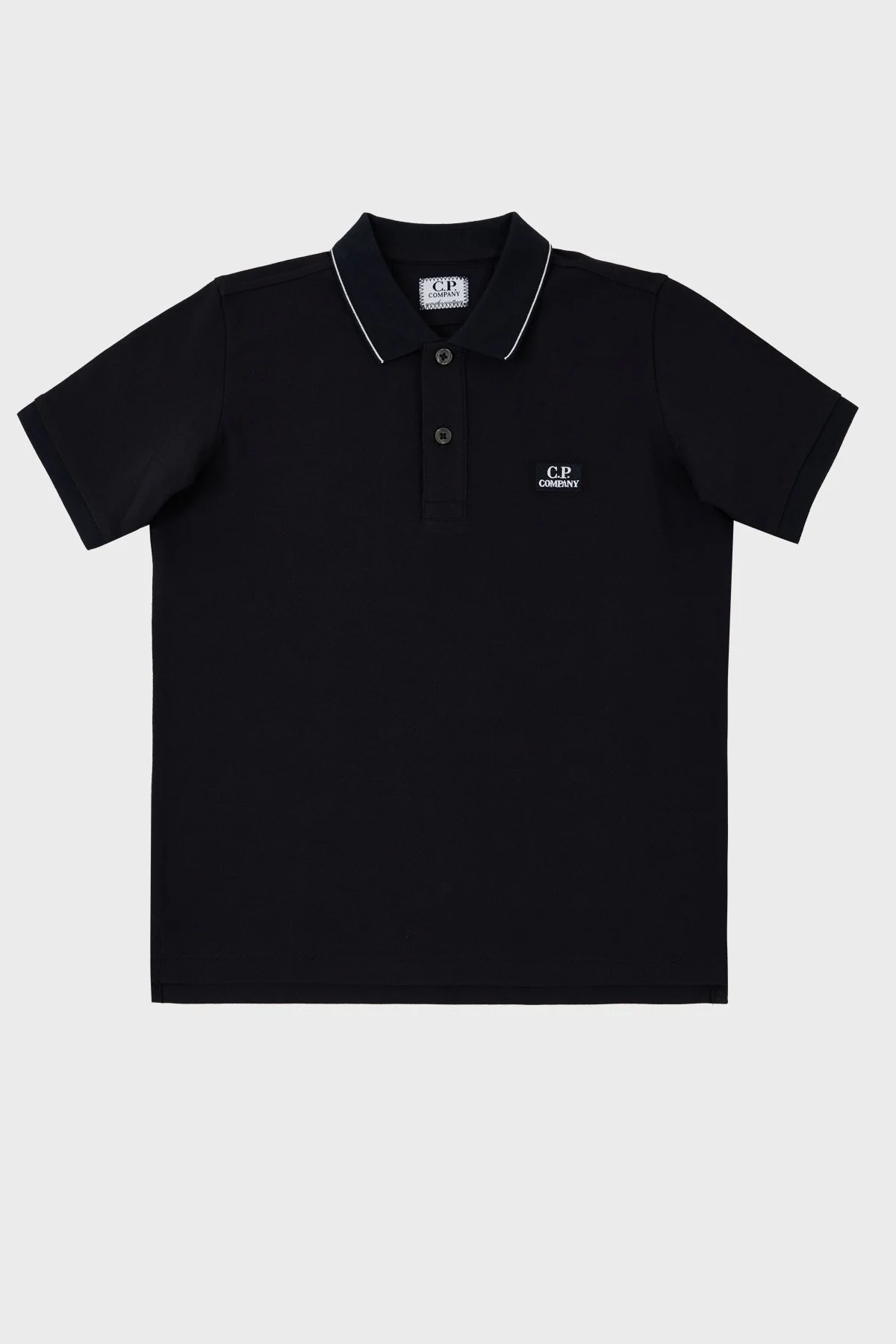 C.P. Company Streç Pamuklu Çocuk Polo Yaka T Shirt 10CKPL023 005263W 888 LACİVERT - 4