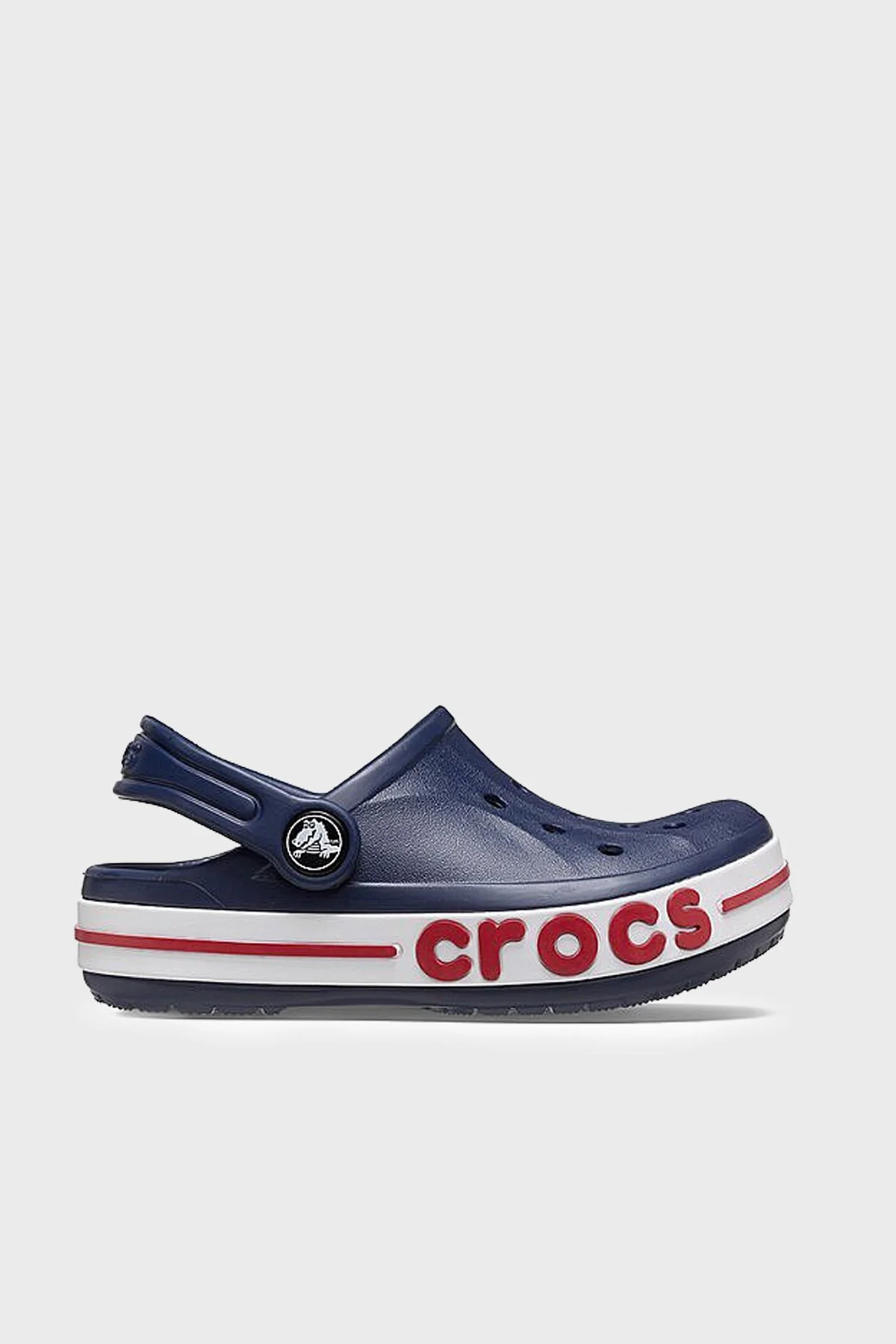 Crocs Bayaband Clog K Logolu Çıkarılabilir Kayışlı Sandalet Erkek Çocuk Terlik 207019-410 LACİVERT - 1