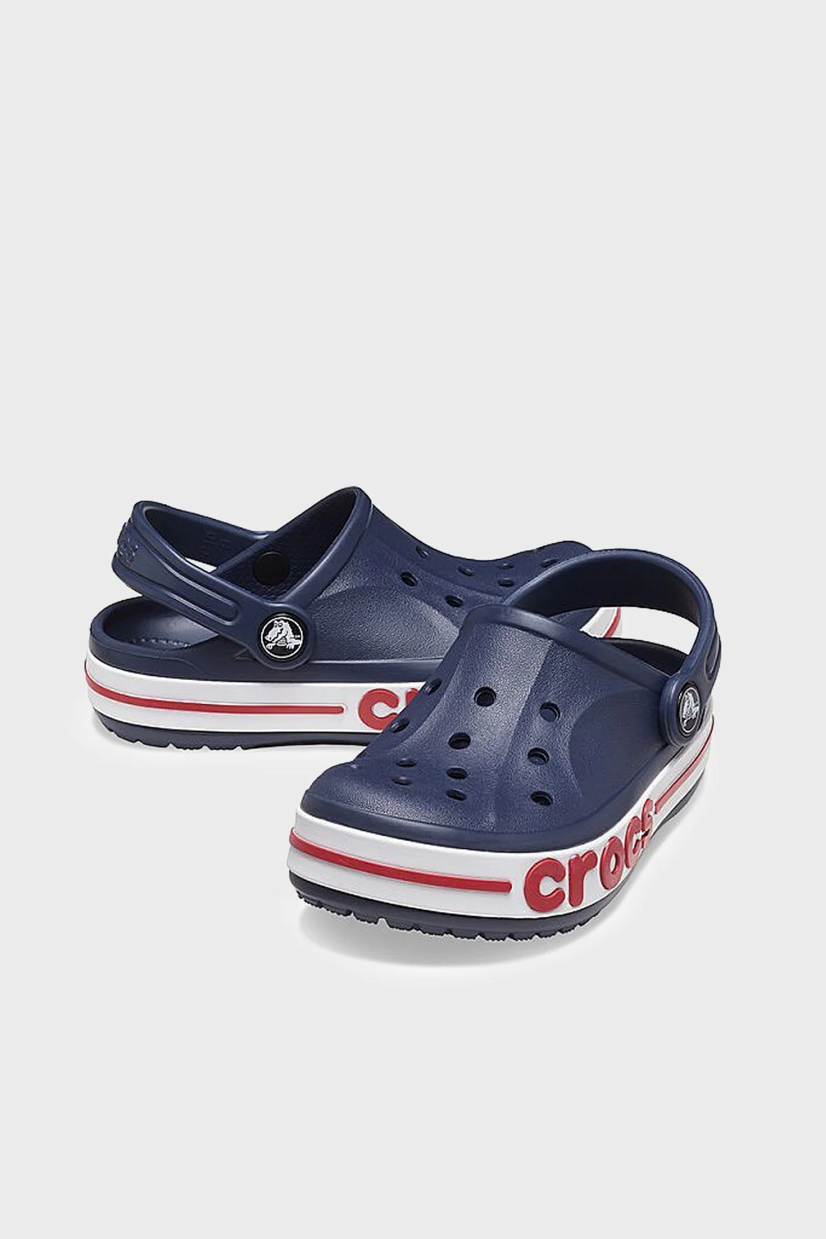Crocs Bayaband Clog K Logolu Çıkarılabilir Kayışlı Sandalet Erkek Çocuk Terlik 207019-410 LACİVERT - 2
