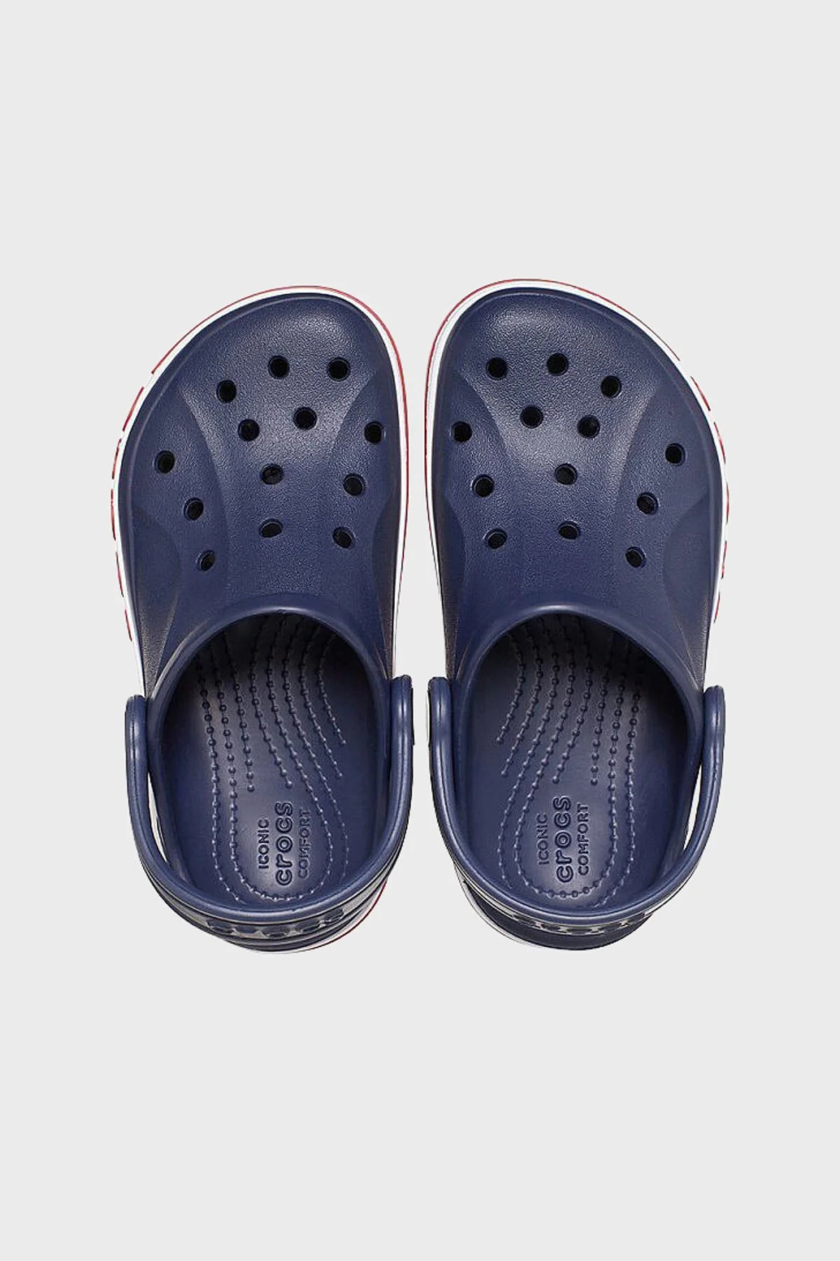 Crocs Bayaband Clog K Logolu Çıkarılabilir Kayışlı Sandalet Erkek Çocuk Terlik 207019-410 LACİVERT - 3