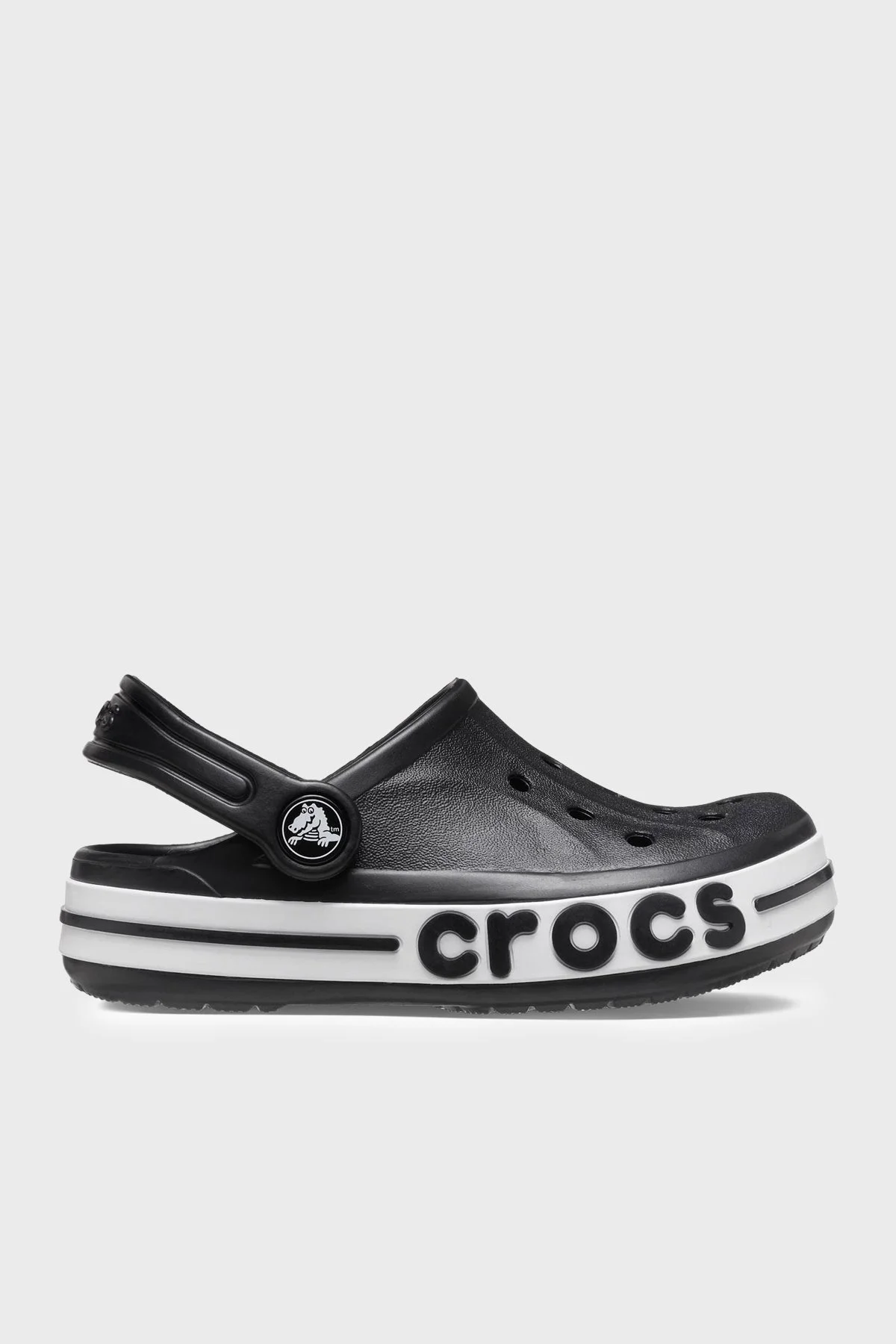 Crocs Bayaband Clog K Logolu Unisex Çocuk Terlik 207019-001 SİYAH - 1