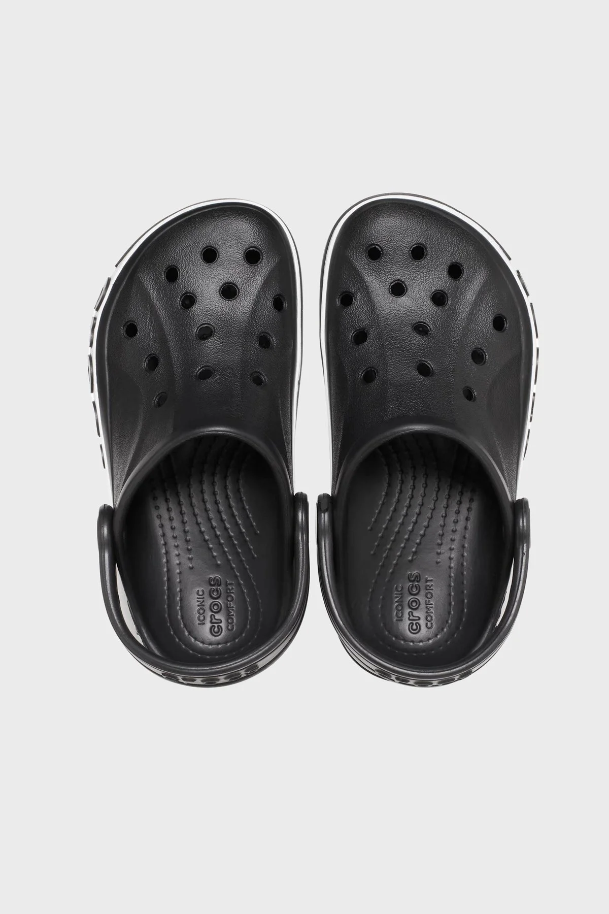 Crocs Bayaband Clog K Logolu Unisex Çocuk Terlik 207019-001 SİYAH - 3