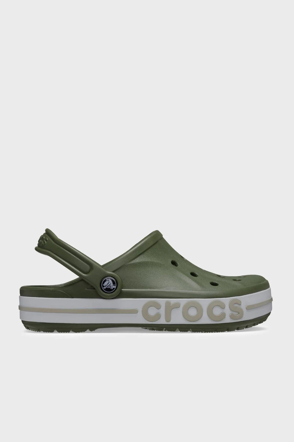 Crocs Bayaband Clog Logolu Unisex Terlik 205089-3TQ HAKİ - 1