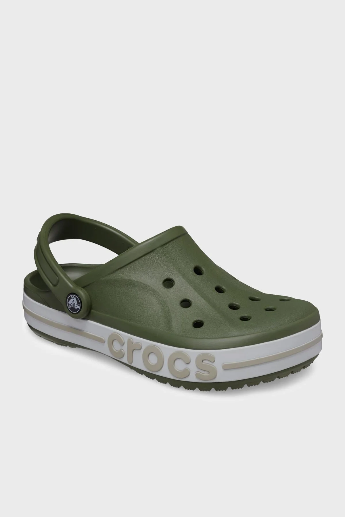 Crocs Bayaband Clog Logolu Unisex Terlik 205089-3TQ HAKİ - 4