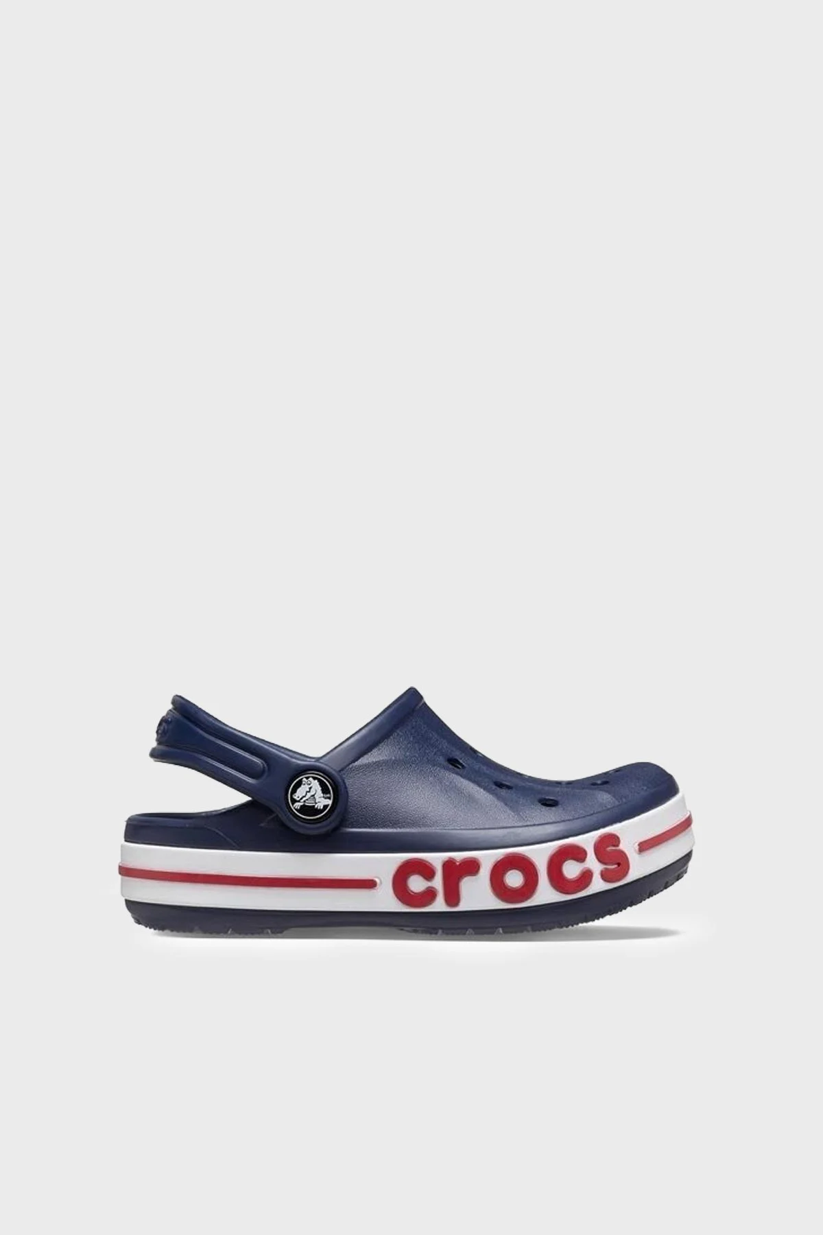 Crocs Bayaband Clog T Logolu Çıkarılabilir Kayışlı Sandalet Erkek Çocuk Terlik 207018-410 LACİVERT - 1