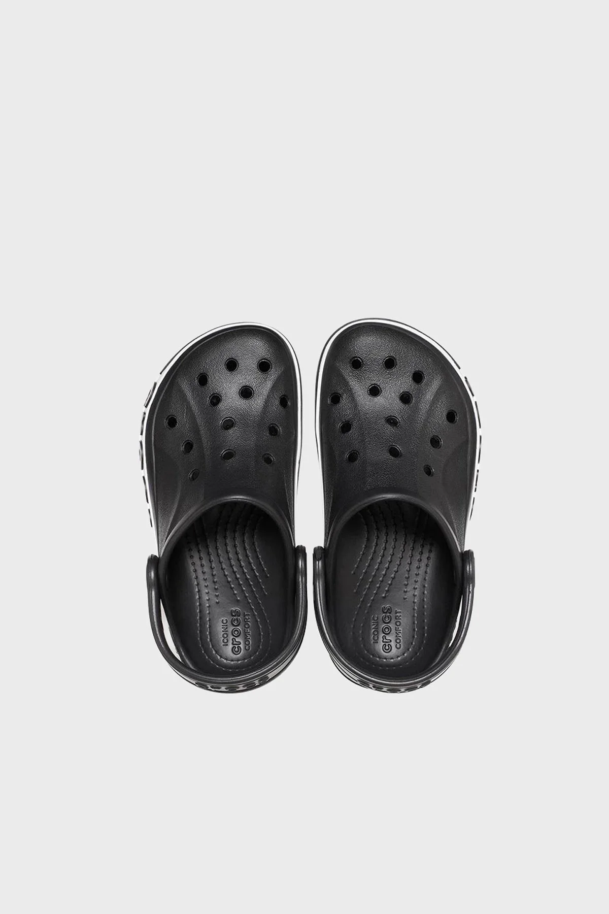 Crocs Bayaband Clog T Logolu Unisex Çocuk Terlik 207018-001 SİYAH - 4