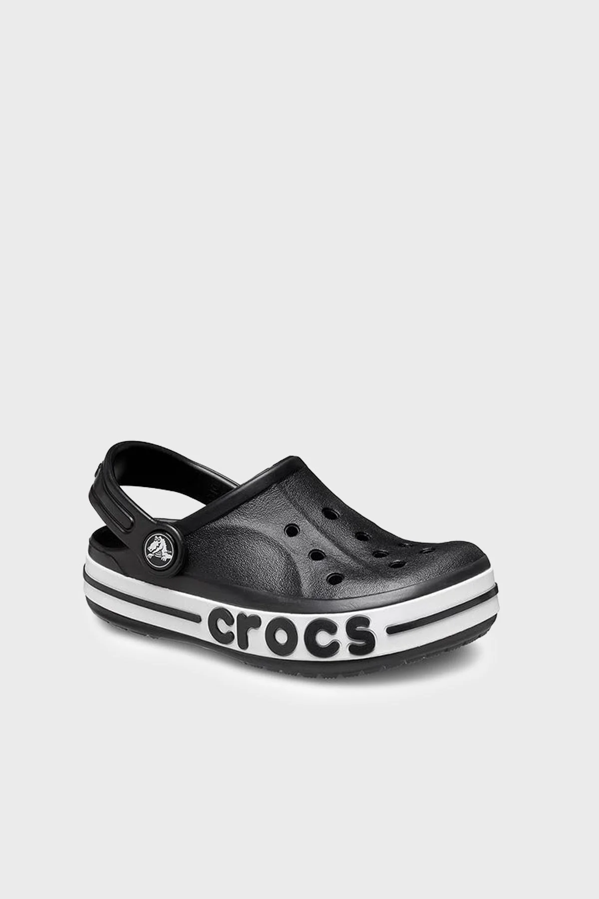 Crocs Bayaband Clog T Logolu Unisex Çocuk Terlik 207018-001 SİYAH - 5