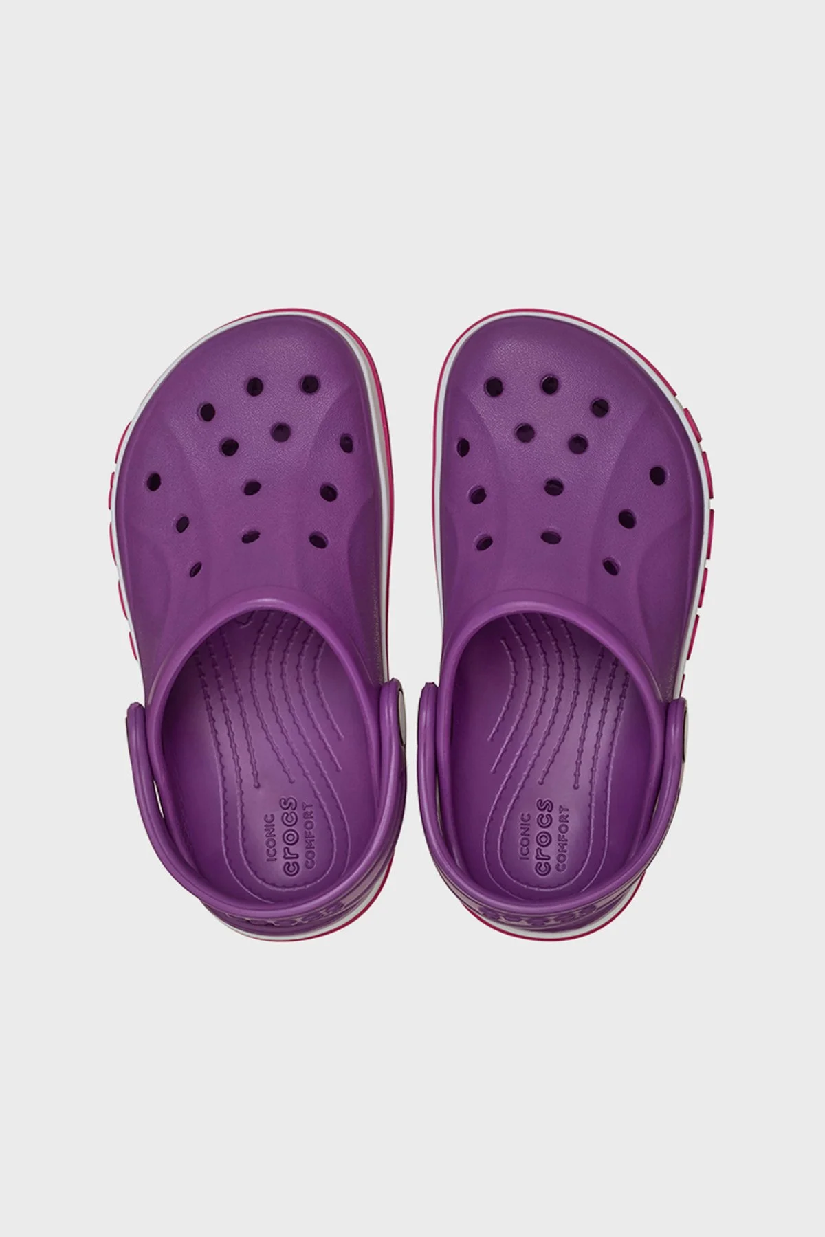 Crocs Bayaband Clog T Logolu Unisex Çocuk Terlik 207018-5C6 MOR - 5