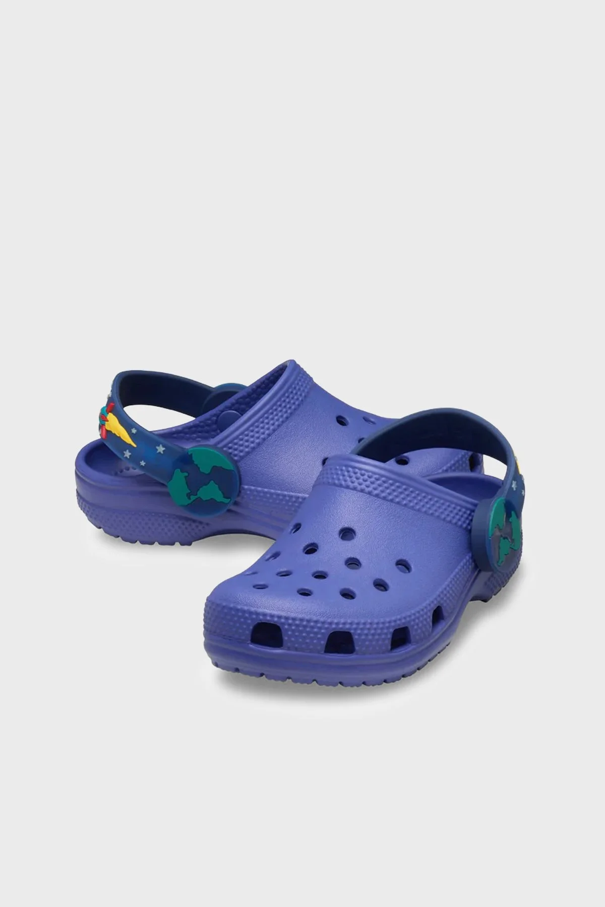 Crocs C Imagination Lights Backstrap Desenli Sandalet Kız Çocuk Terlik 211892-4WH MOR - 5
