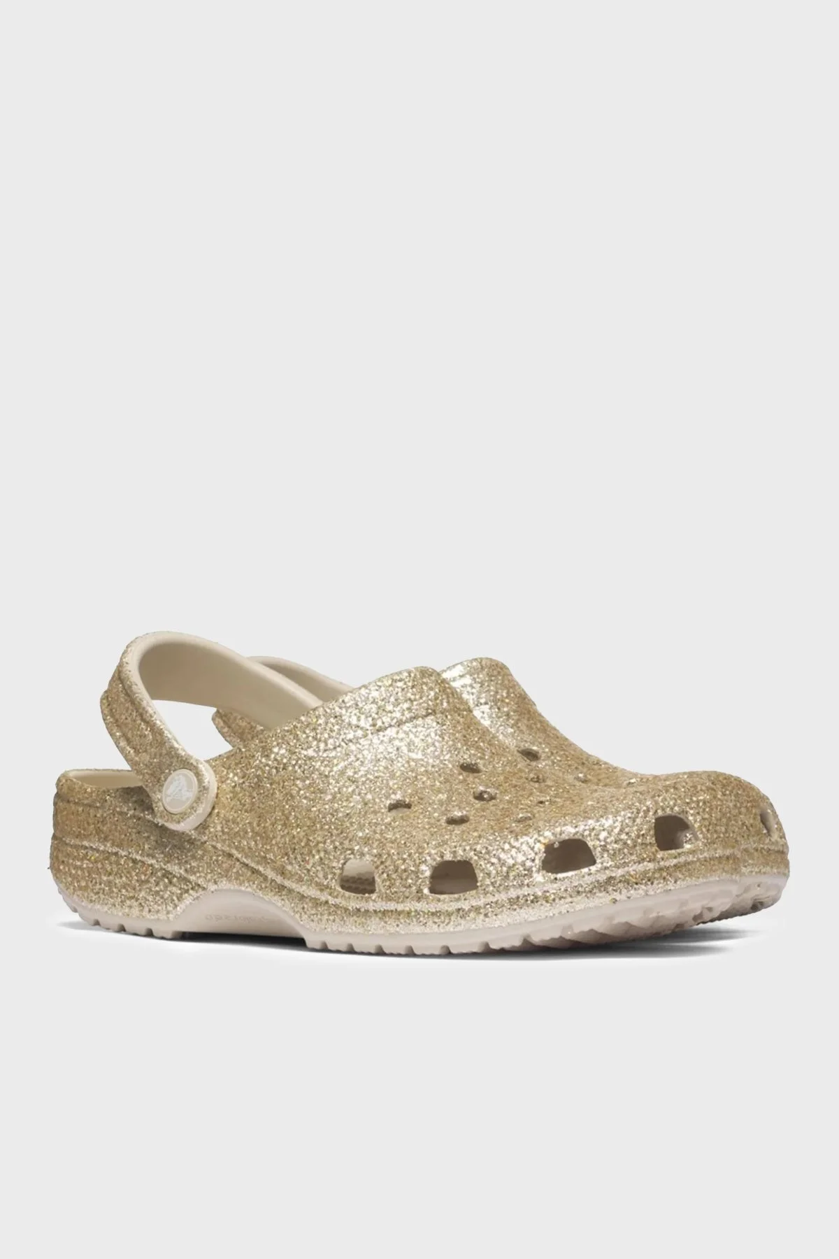 Crocs Classic Chunky Glitter Clog K Simli Çıkarılabilir Kayışlı Kız Çocuk Terlik 211939-0LH ALTIN - 4
