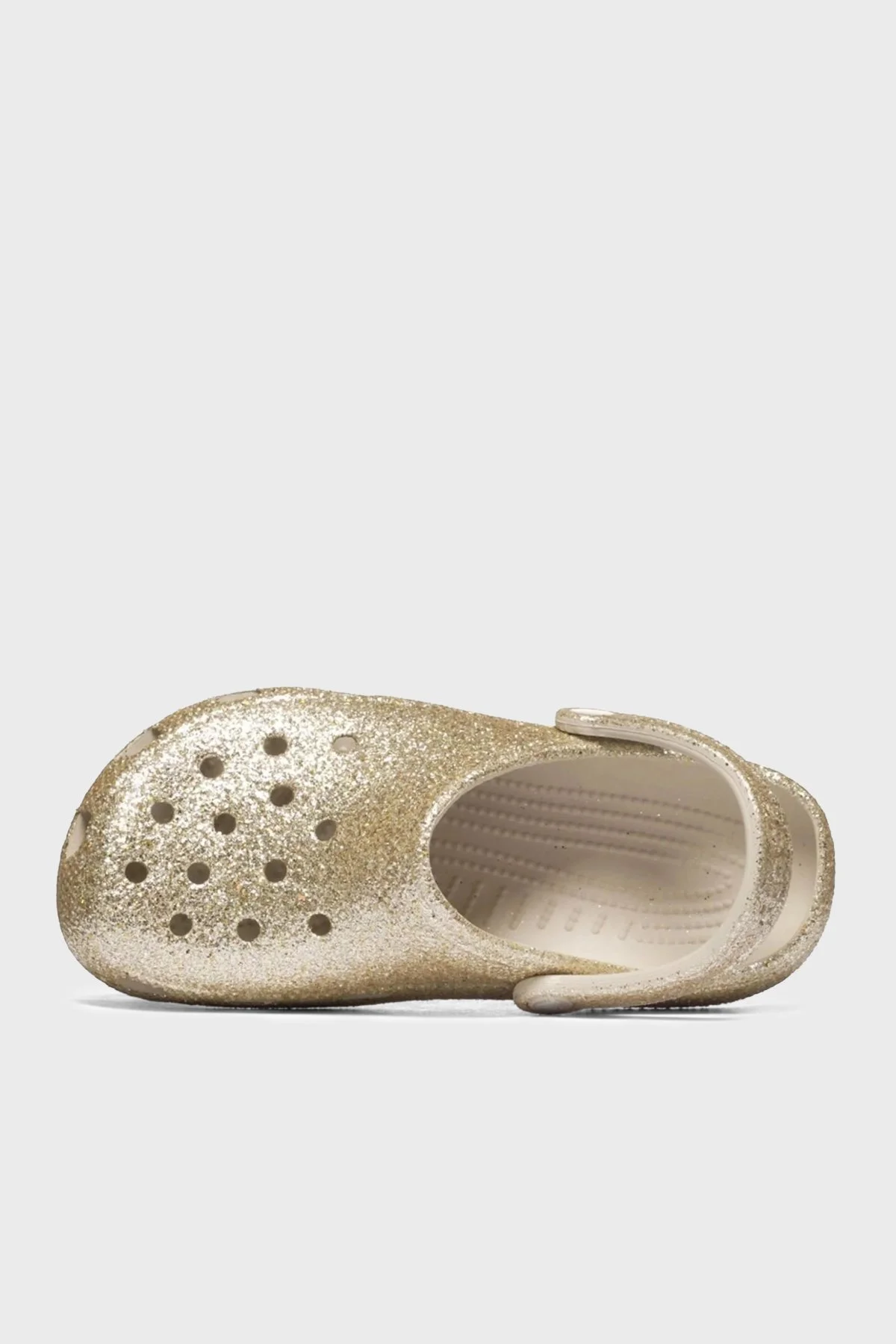 Crocs Classic Chunky Glitter Clog K Simli Çıkarılabilir Kayışlı Kız Çocuk Terlik 211939-0LH ALTIN - 5