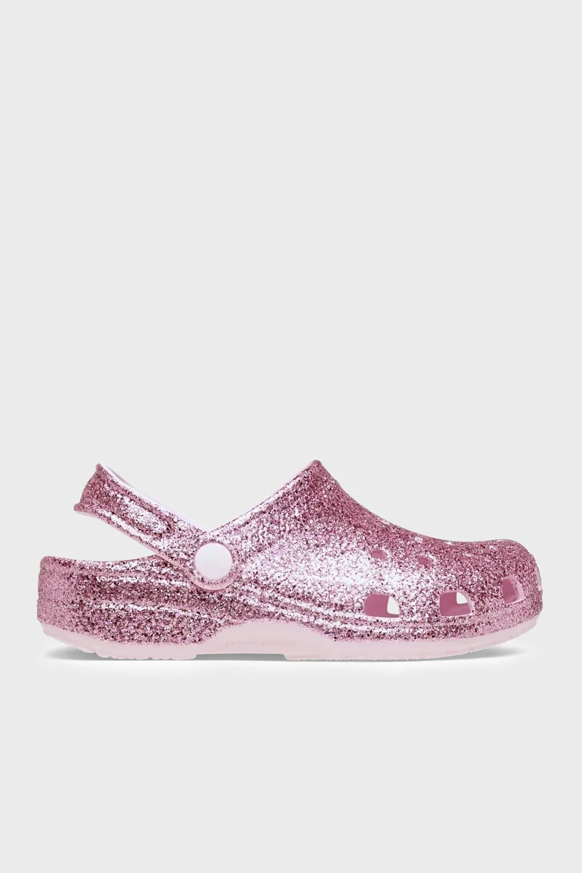 Crocs Classic Chunky Glitter Clog K Simli Çıkarılabilir Kayışlı Kız Çocuk Terlik 211939-6ZW PEMBE - 1