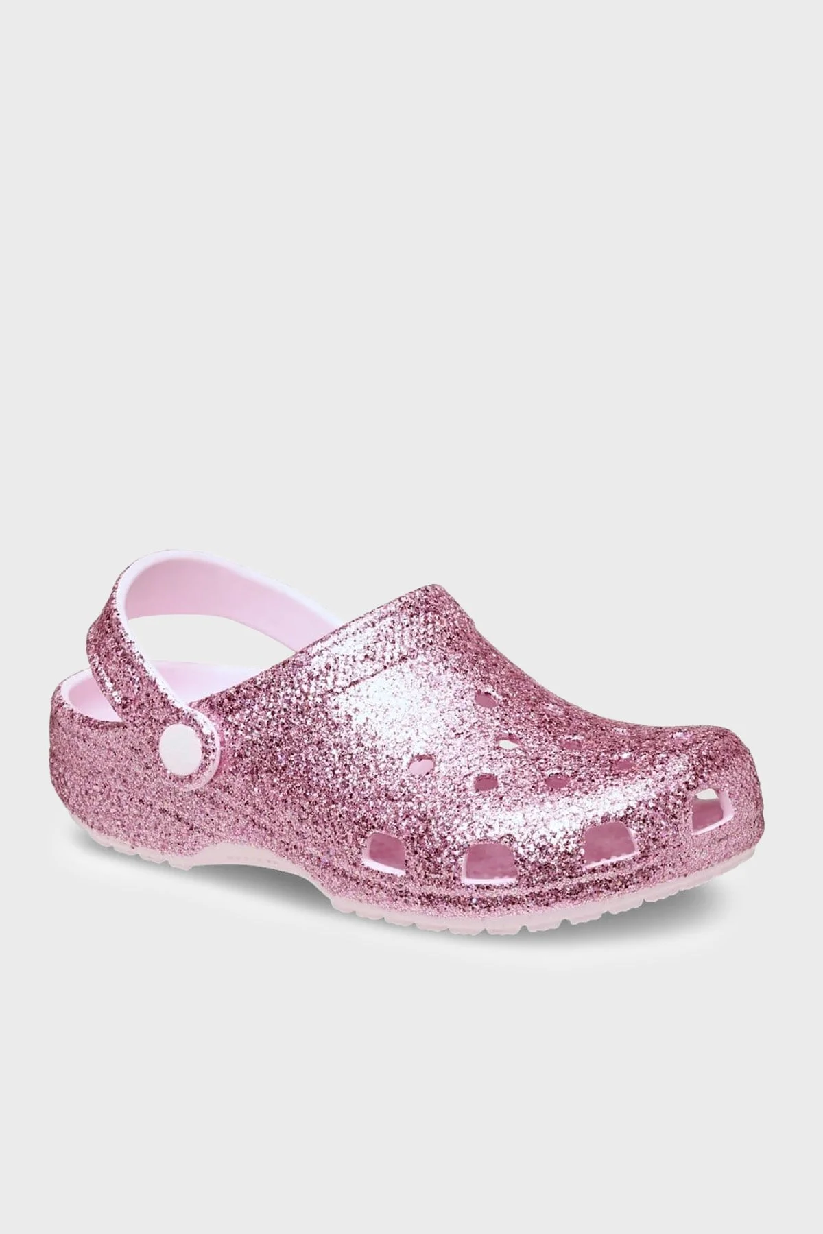 Crocs Classic Chunky Glitter Clog K Simli Çıkarılabilir Kayışlı Kız Çocuk Terlik 211939-6ZW PEMBE - 4