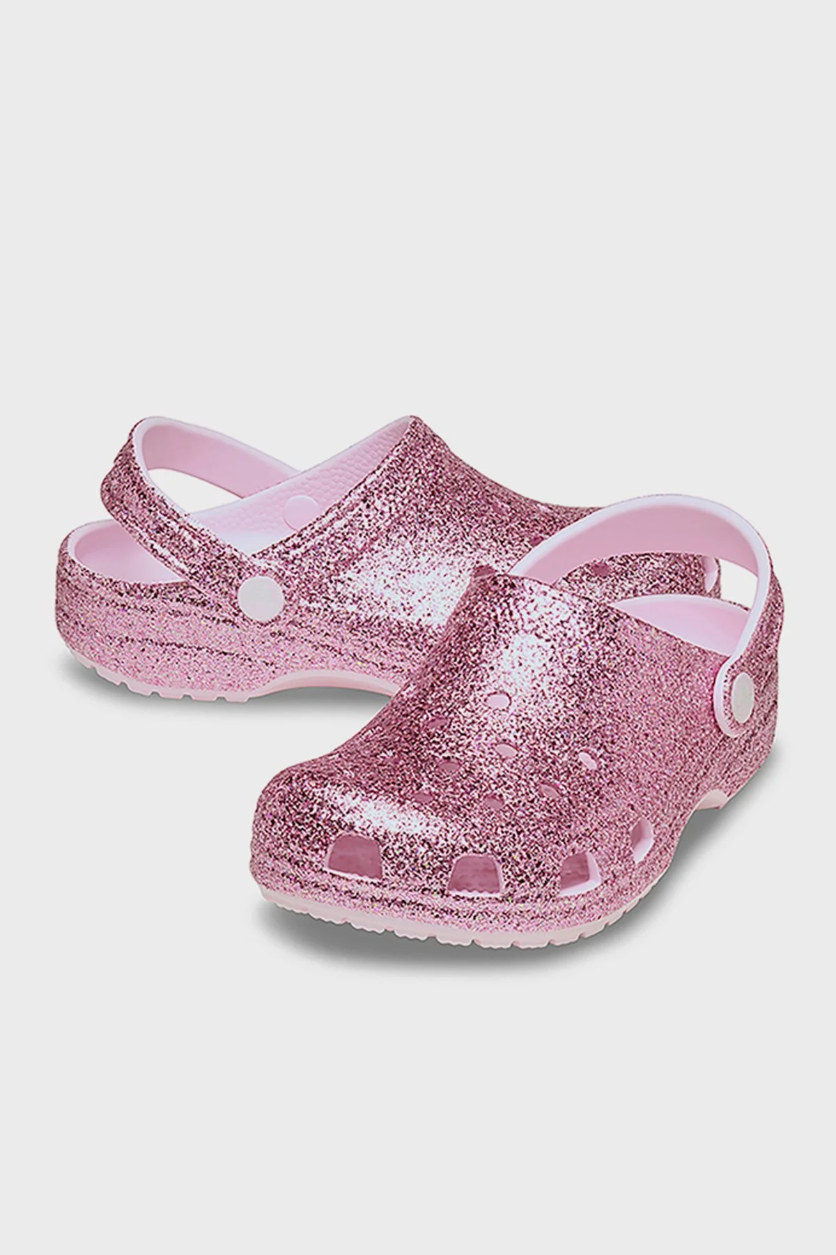 Crocs Classic Chunky Glitter Clog T Simli Kız Çocuk Terlik 211940-6ZW PEMBE - 3
