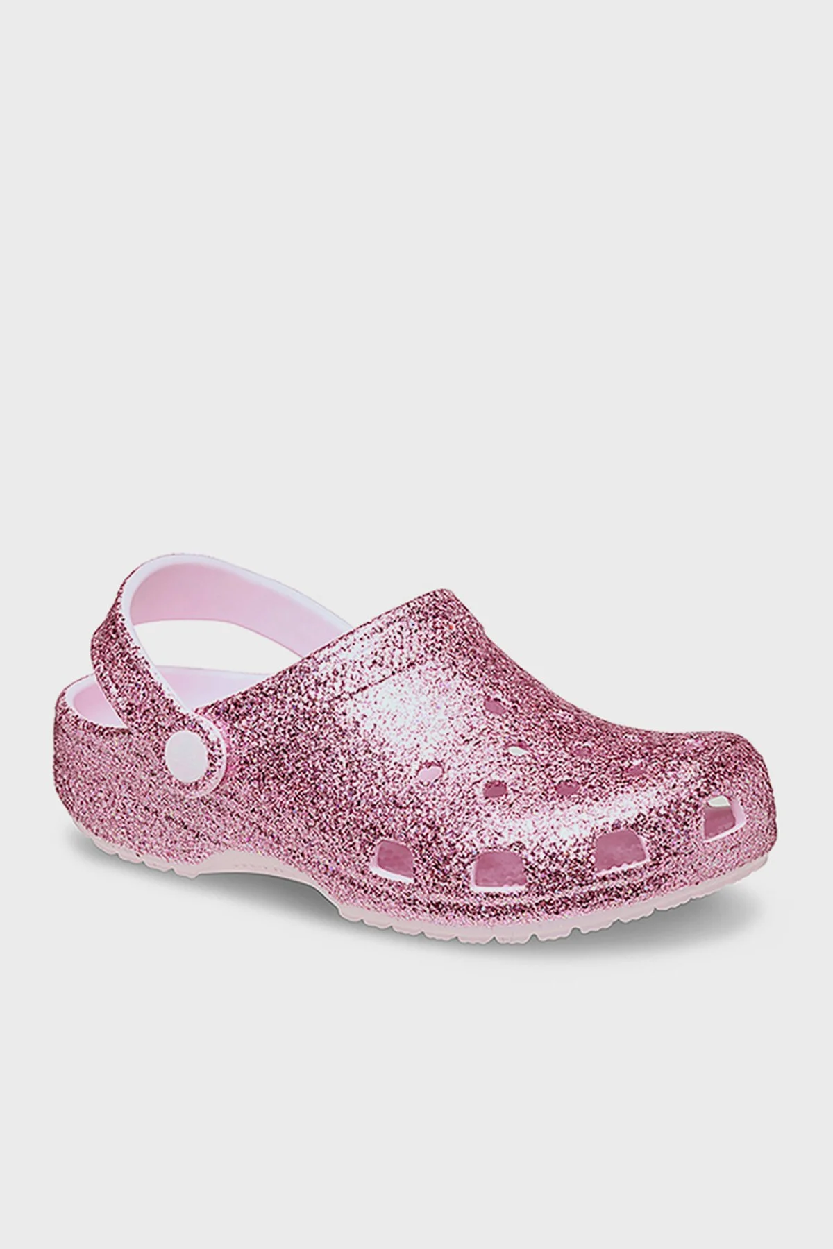 Crocs Classic Chunky Glitter Clog T Simli Kız Çocuk Terlik 211940-6ZW PEMBE - 5