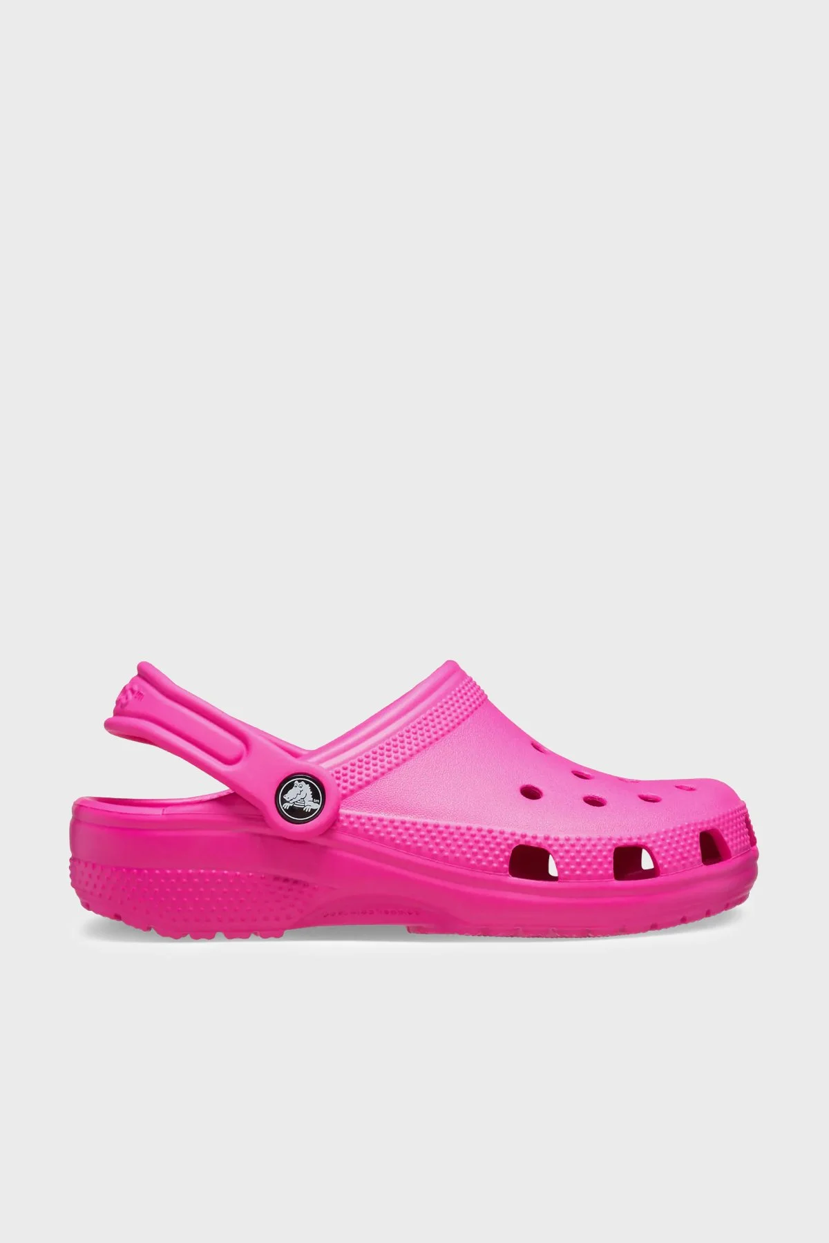 Crocs Classic Clog K Logolu Çıkarılabilir Kayışlı Kız Çocuk Terlik 206991-6TW FUŞYA - 1