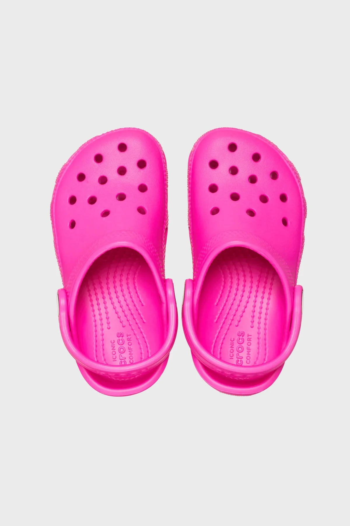 Crocs Classic Clog K Logolu Çıkarılabilir Kayışlı Kız Çocuk Terlik 206991-6TW FUŞYA - 3