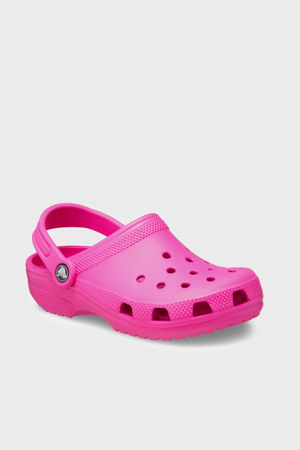 Crocs Classic Clog K Logolu Çıkarılabilir Kayışlı Kız Çocuk Terlik 206991-6TW FUŞYA - 4