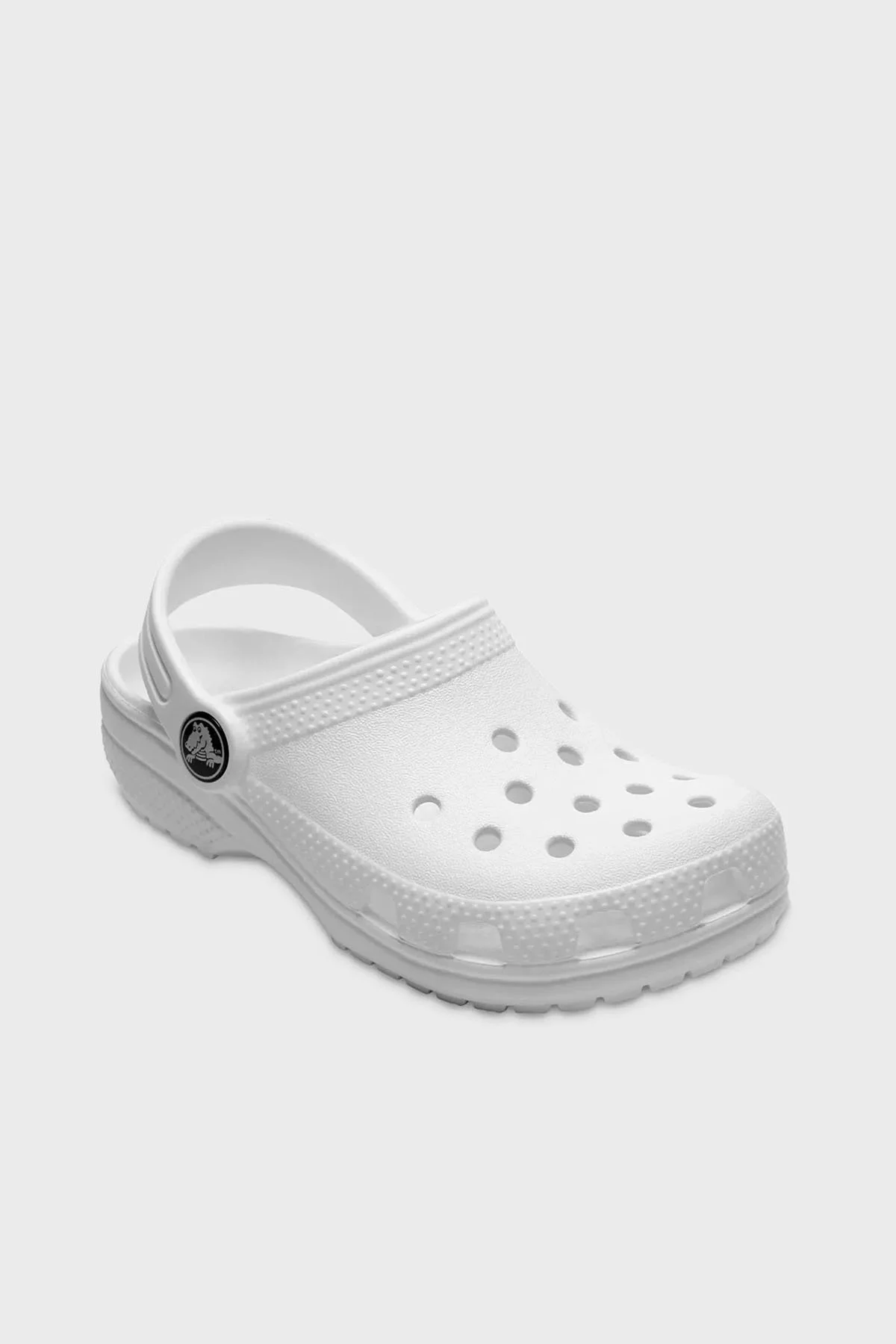 Crocs Classic Clog K Logolu Hafif Sandalet Unisex Çocuk Terlik 206991-100 BEYAZ - 3
