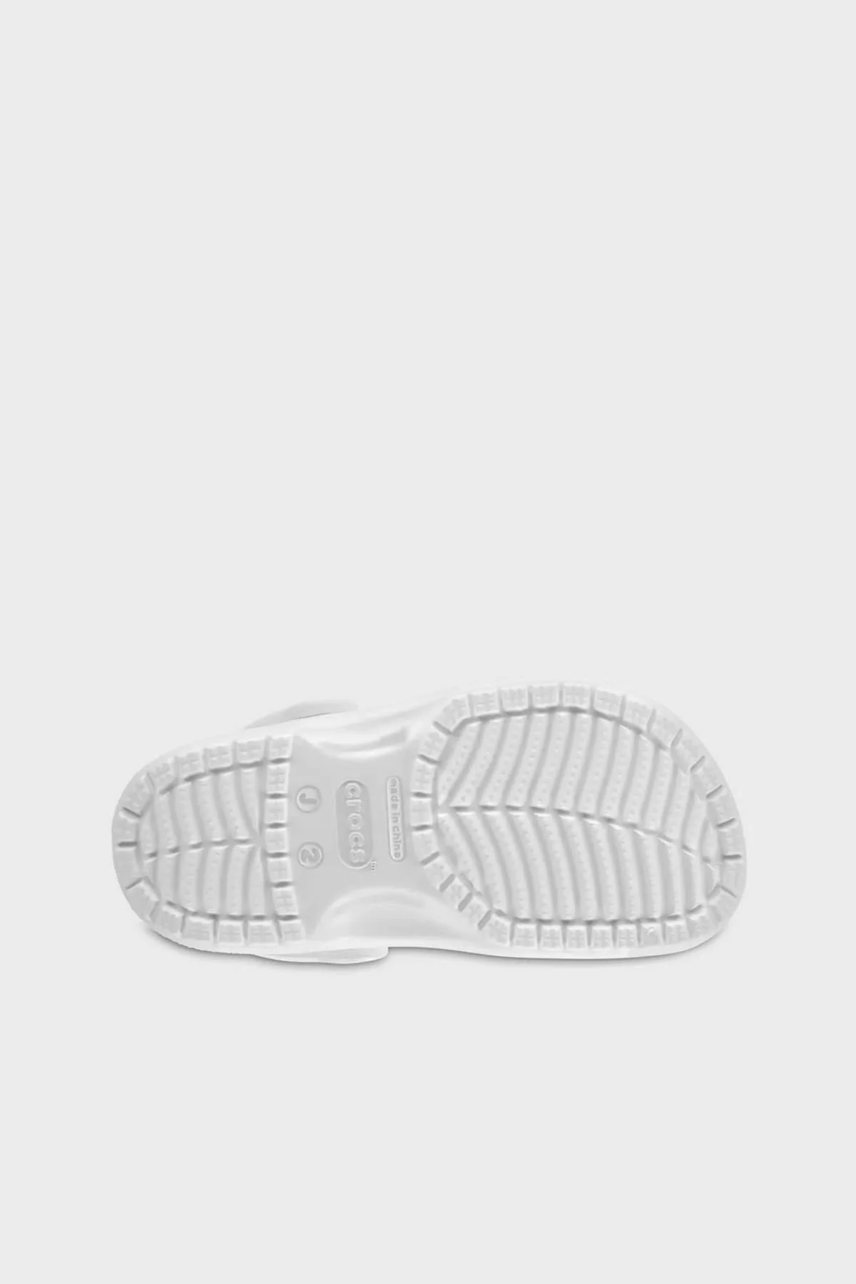 Crocs Classic Clog K Logolu Hafif Sandalet Unisex Çocuk Terlik 206991-100 BEYAZ - 6