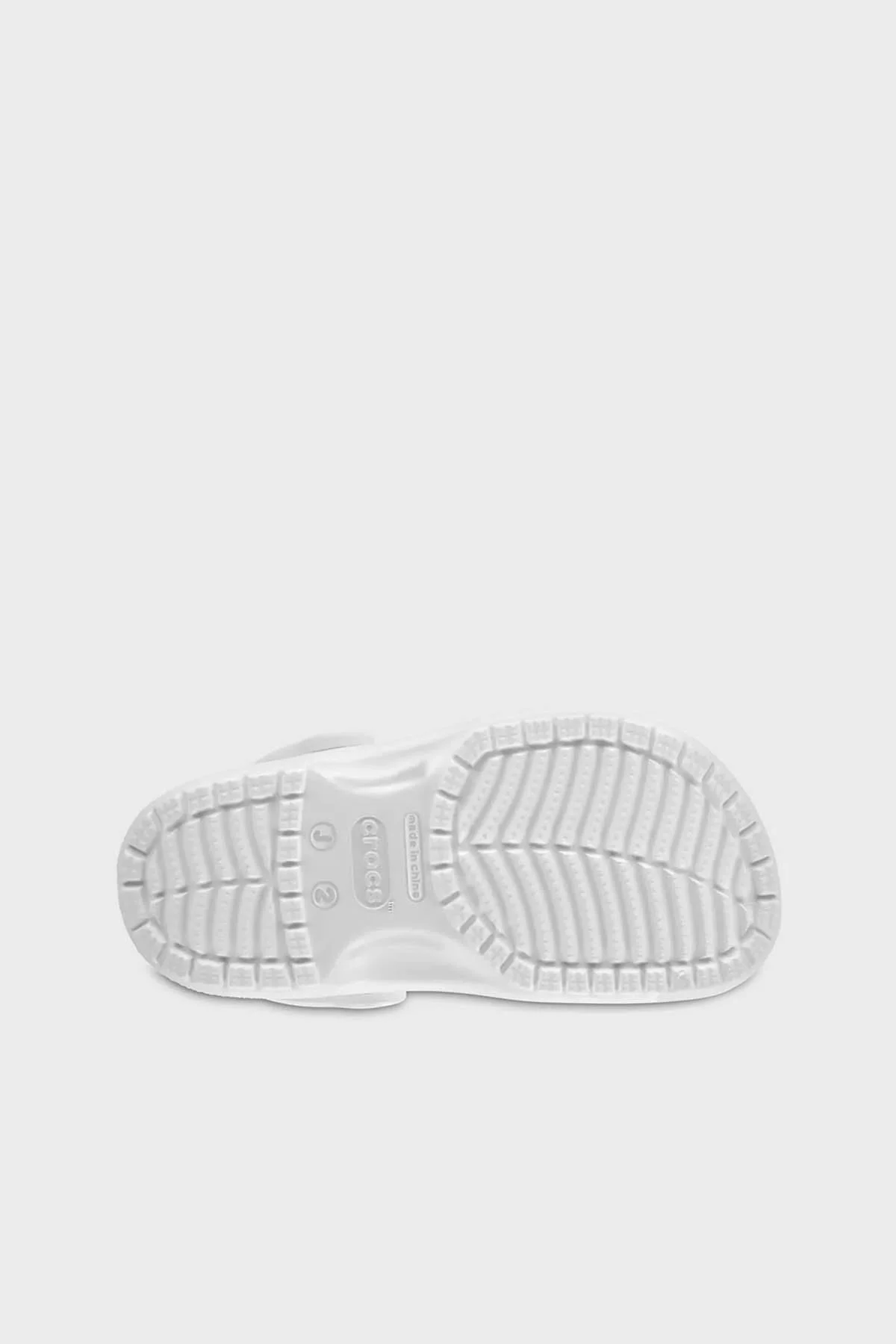Crocs Classic Clog K Logolu Hafif Sandalet Unisex Çocuk Terlik 206991-100 BEYAZ - 6