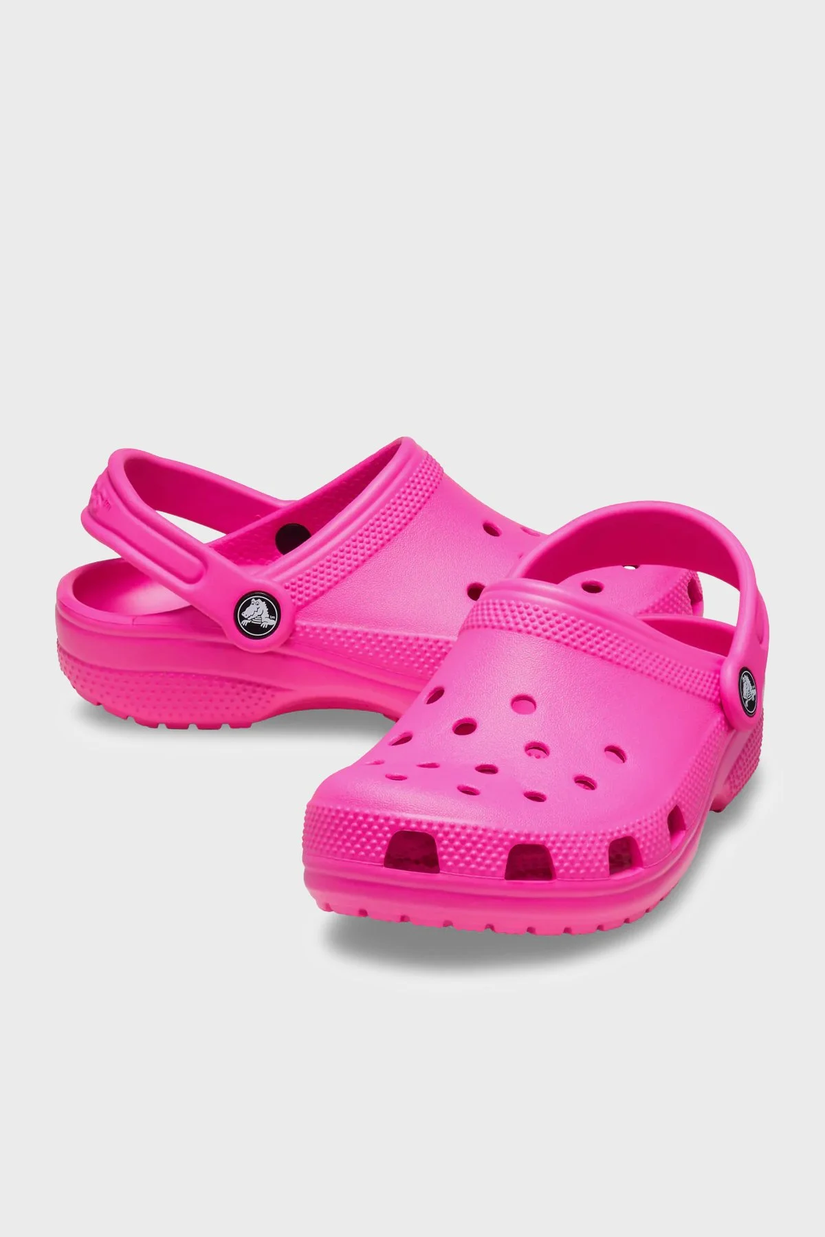 Crocs Classic Clog T Logolu Çıkarılabilir Kayışlı Kız Çocuk Terlik 206990-6TW FUŞYA - 2