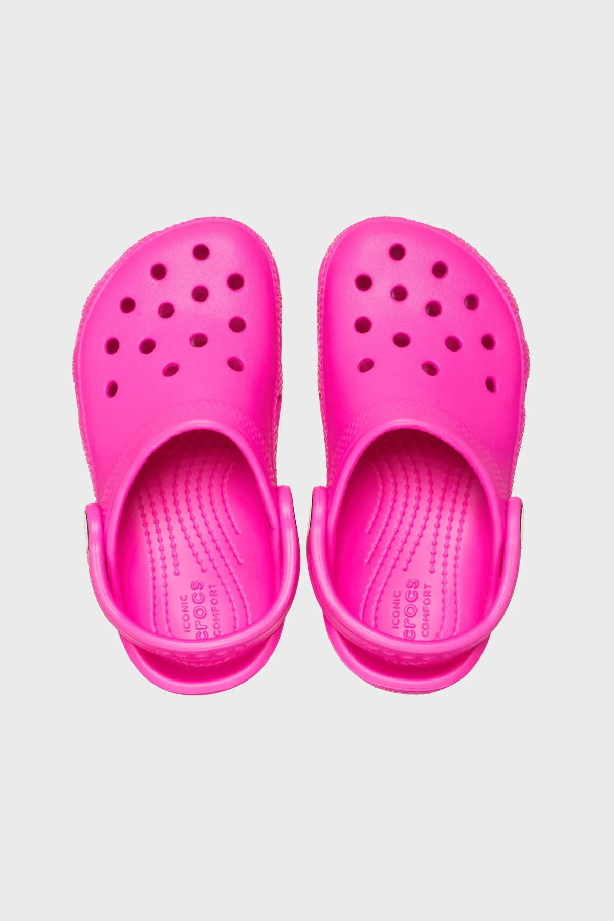 Crocs Classic Clog T Logolu Çıkarılabilir Kayışlı Kız Çocuk Terlik 206990-6TW FUŞYA - 3