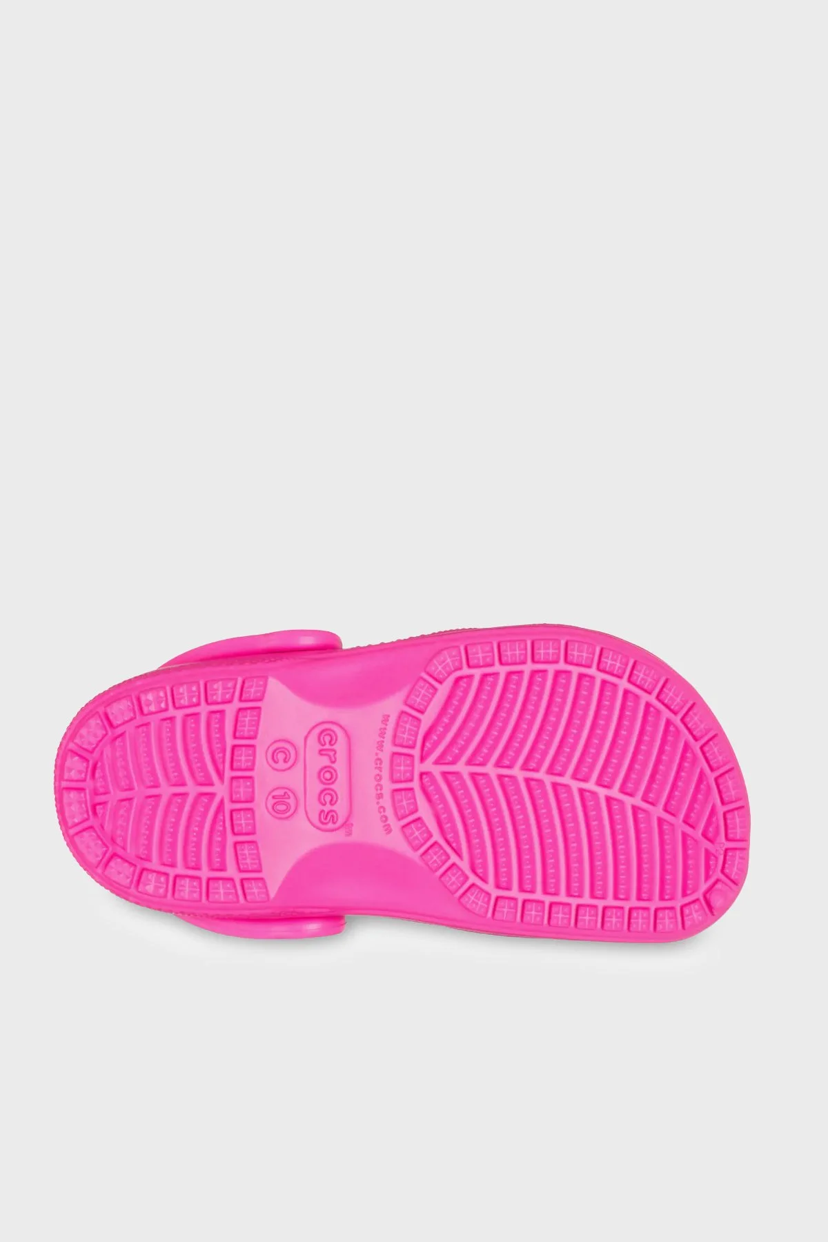 Crocs Classic Clog T Logolu Çıkarılabilir Kayışlı Kız Çocuk Terlik 206990-6TW FUŞYA - 6