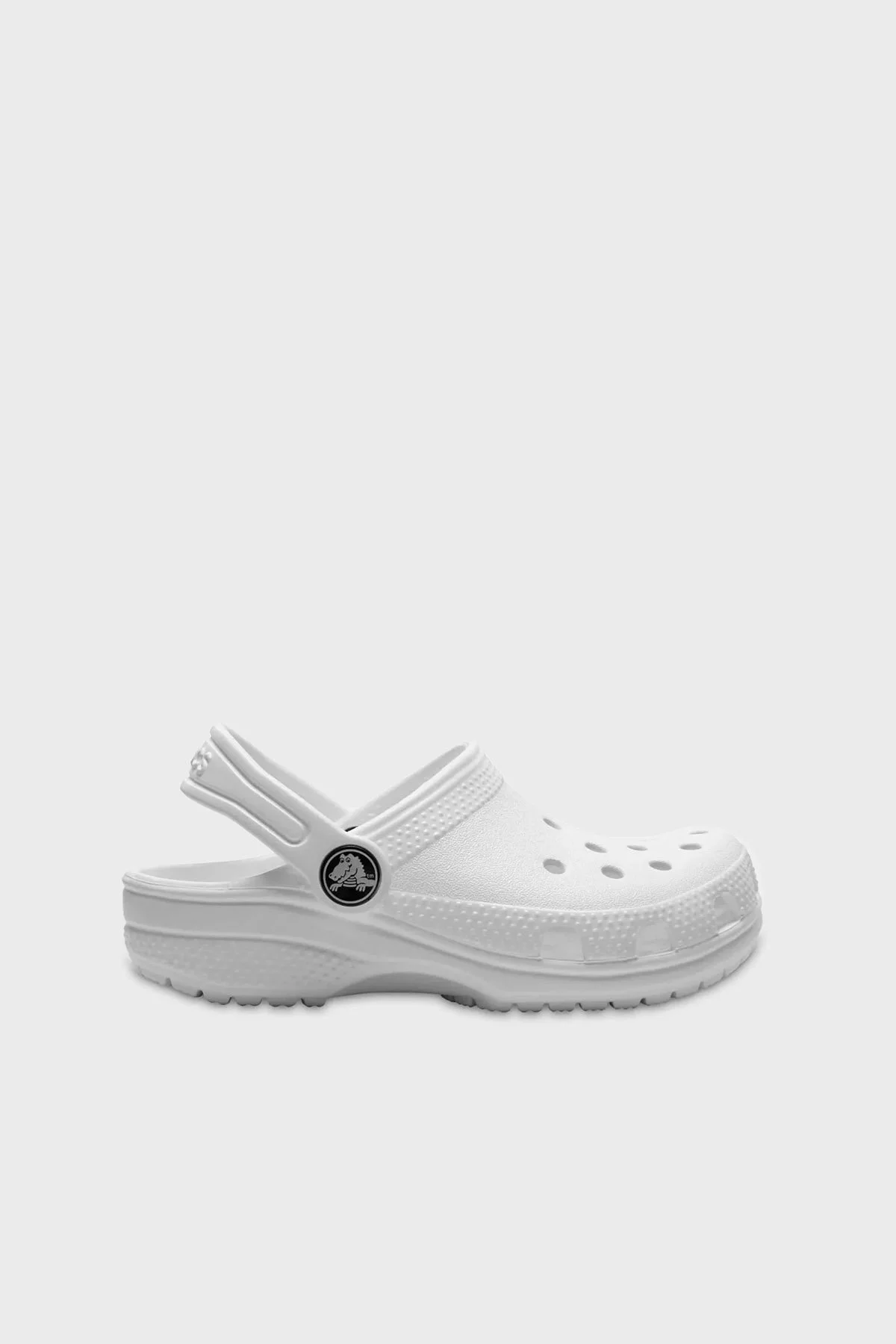 Crocs Classic Clog T Logolu Hafif Sandelet Unisex Çocuk Terlik 206990-100 BEYAZ - 1