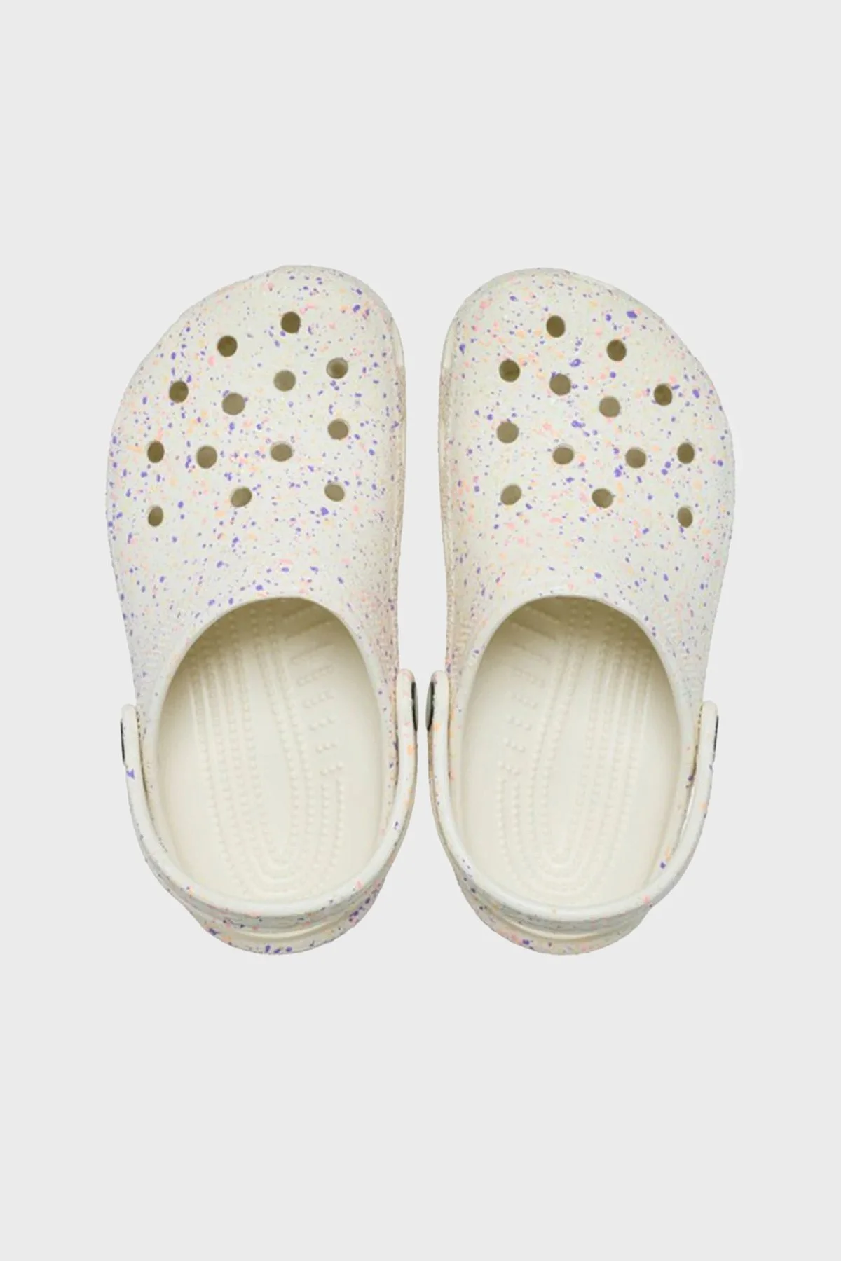 Crocs Classic Glow Paint Splatter Clog Sandalet Kız Çocuk Terlik 212495-2MT BEYAZ - 4