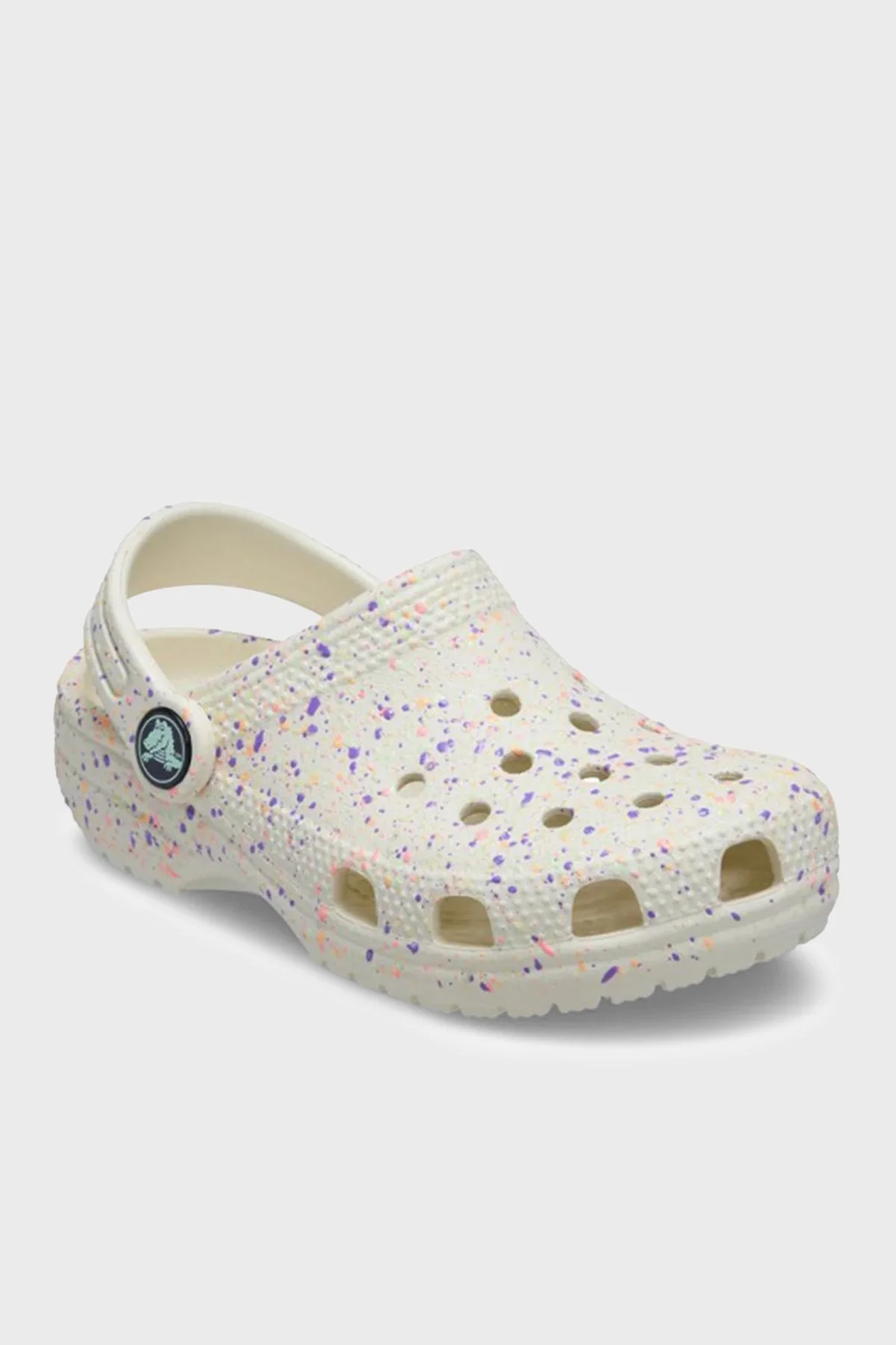 Crocs Classic Glow Paint Splatter Clog Sandalet Kız Çocuk Terlik 212495-2MT BEYAZ - 5