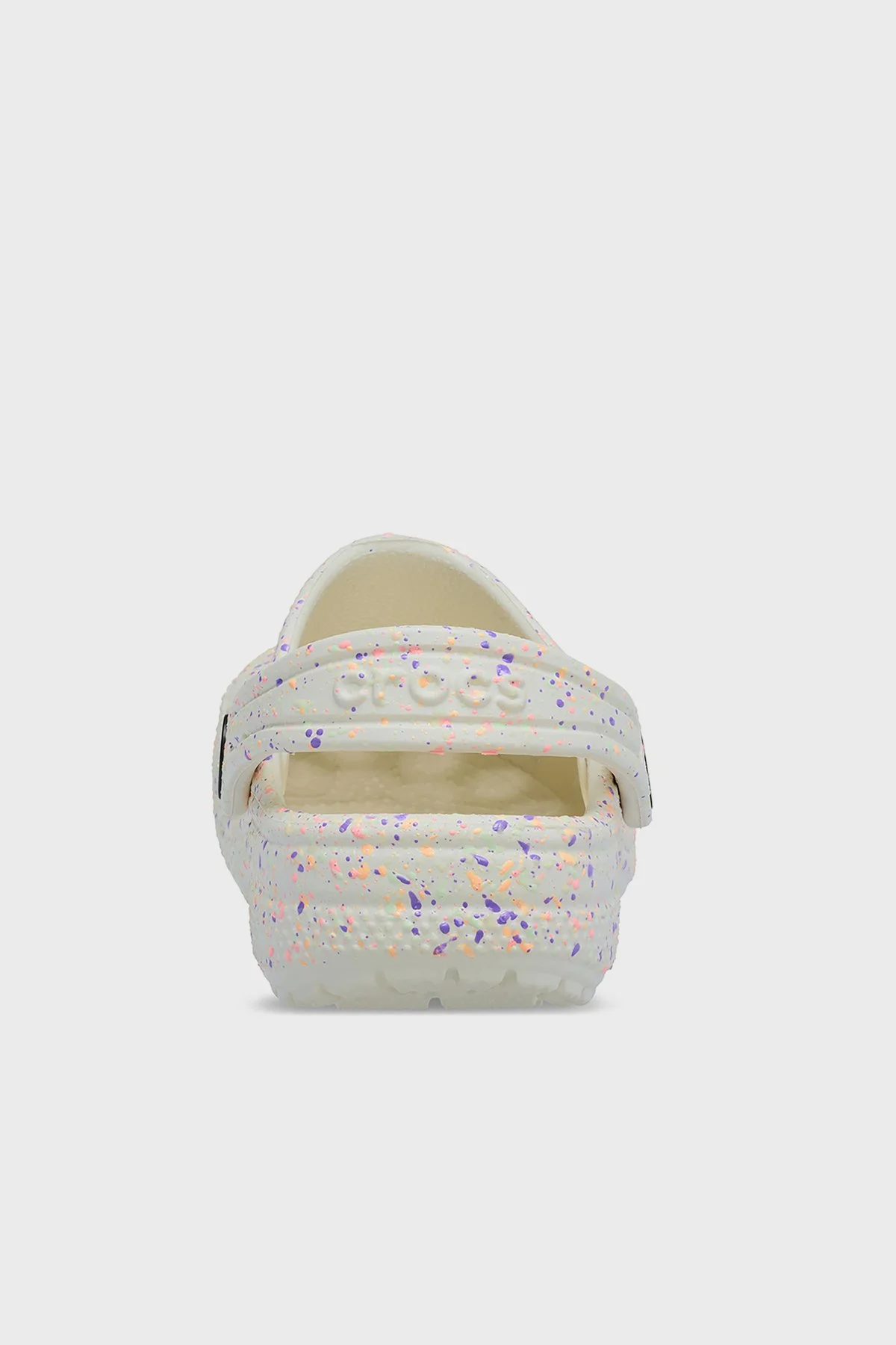 Crocs Classic Glow Paint Splatter Clog T Desenli Unisex Çocuk Terlik 212669-2MT BEYAZ - 5