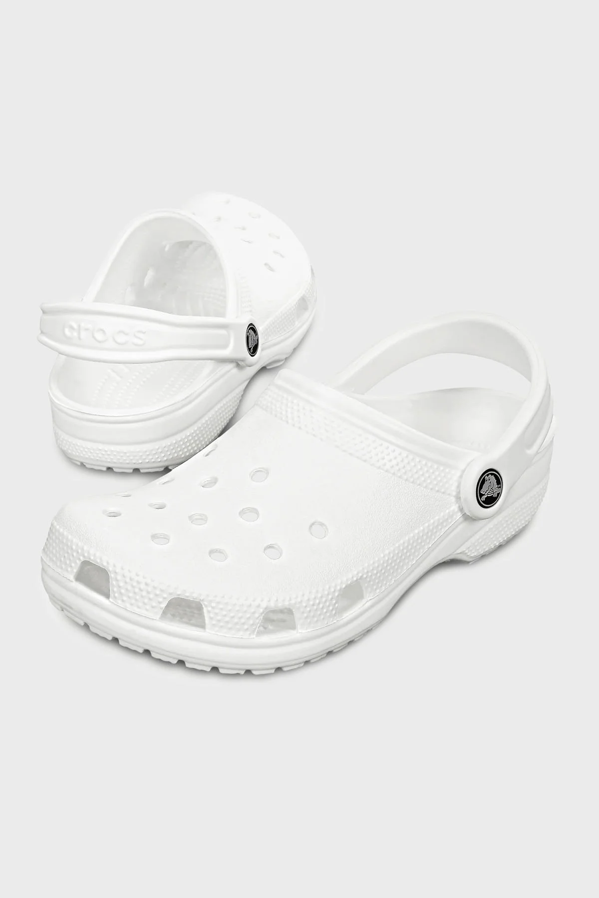Crocs Classic Hafif Çıkarılabilir Kayışlı Sandalet Unisex Terlik 10001-100 BEYAZ - 2
